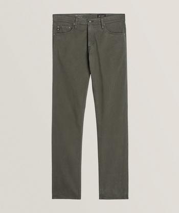 Canali Micro Twill Stretch-Cotton Dress Pants, Pants