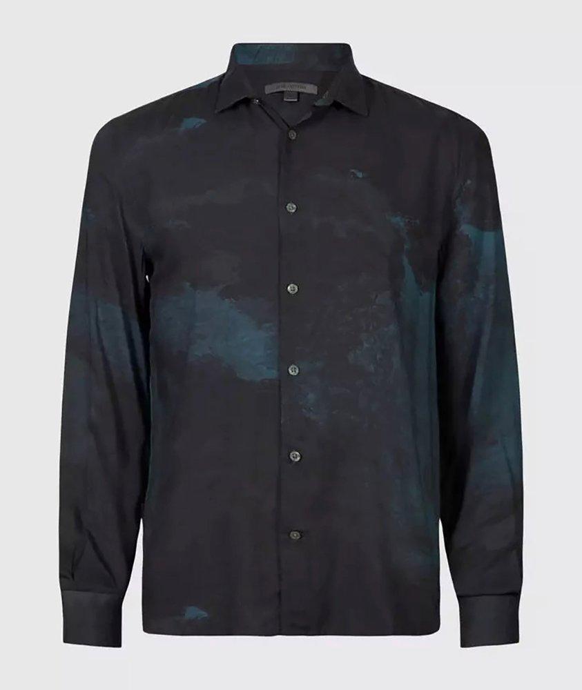 John Varvatos Chemise Décontractée Ross De Coupe Amincie En Bleu , Taille Homme TG