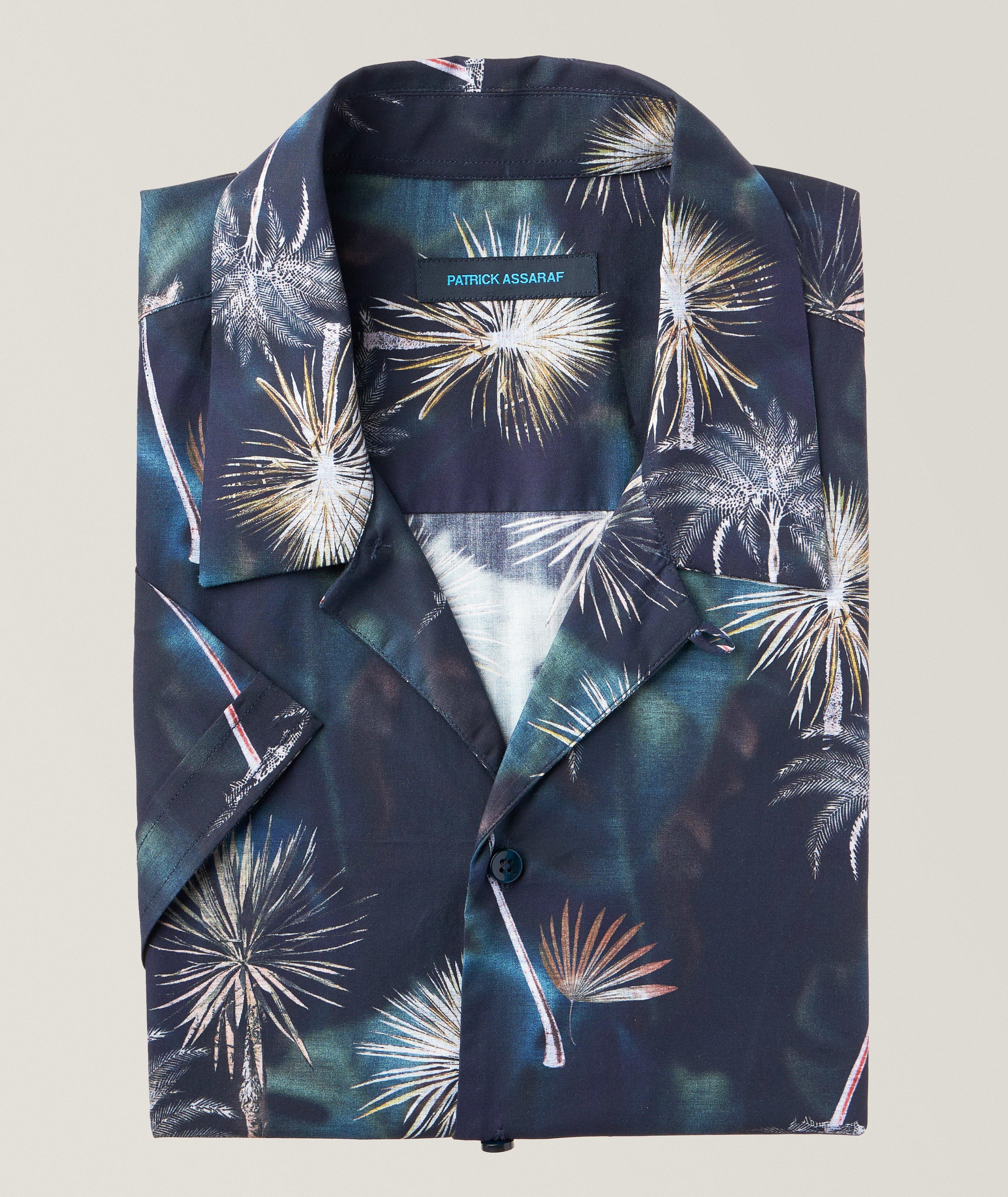 Palm Tree Cotton Sport Shirt