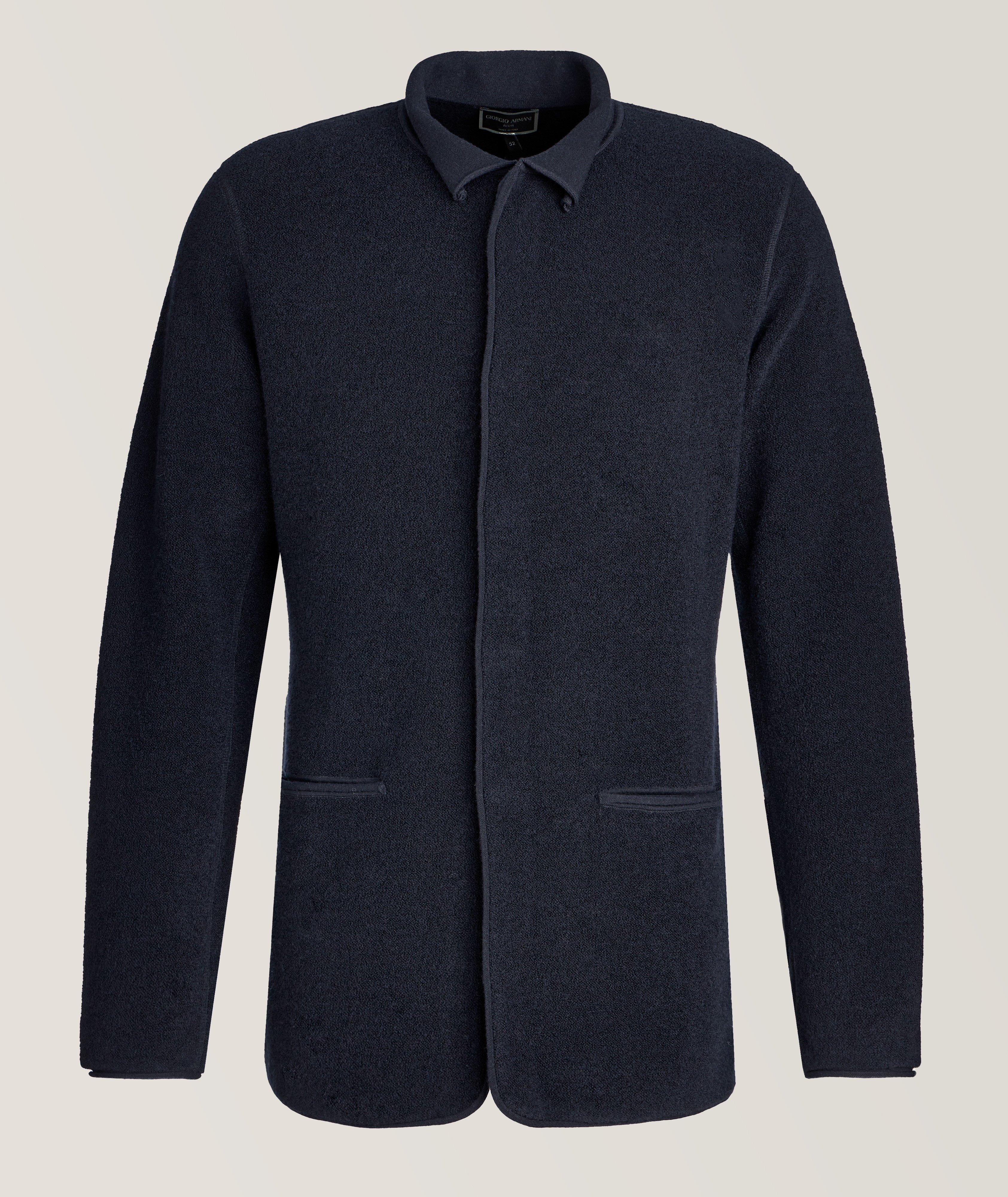 Giorgio Armani Veston En Mélange De Cachemire En Bleu , Taille Homme 48