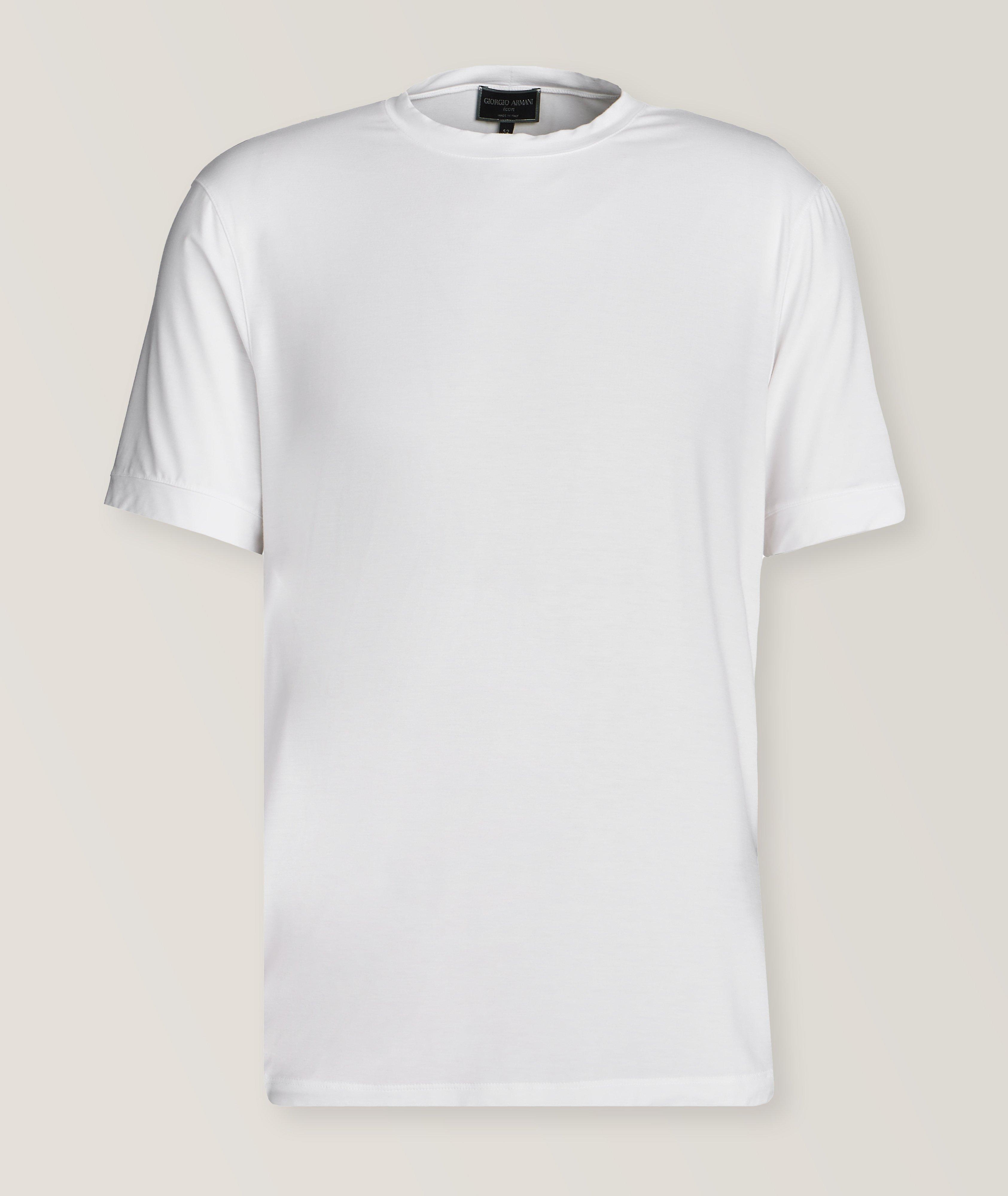 Giorgio Armani T-Shirt En Jersey Extensible En Blanc , Taille Homme 56