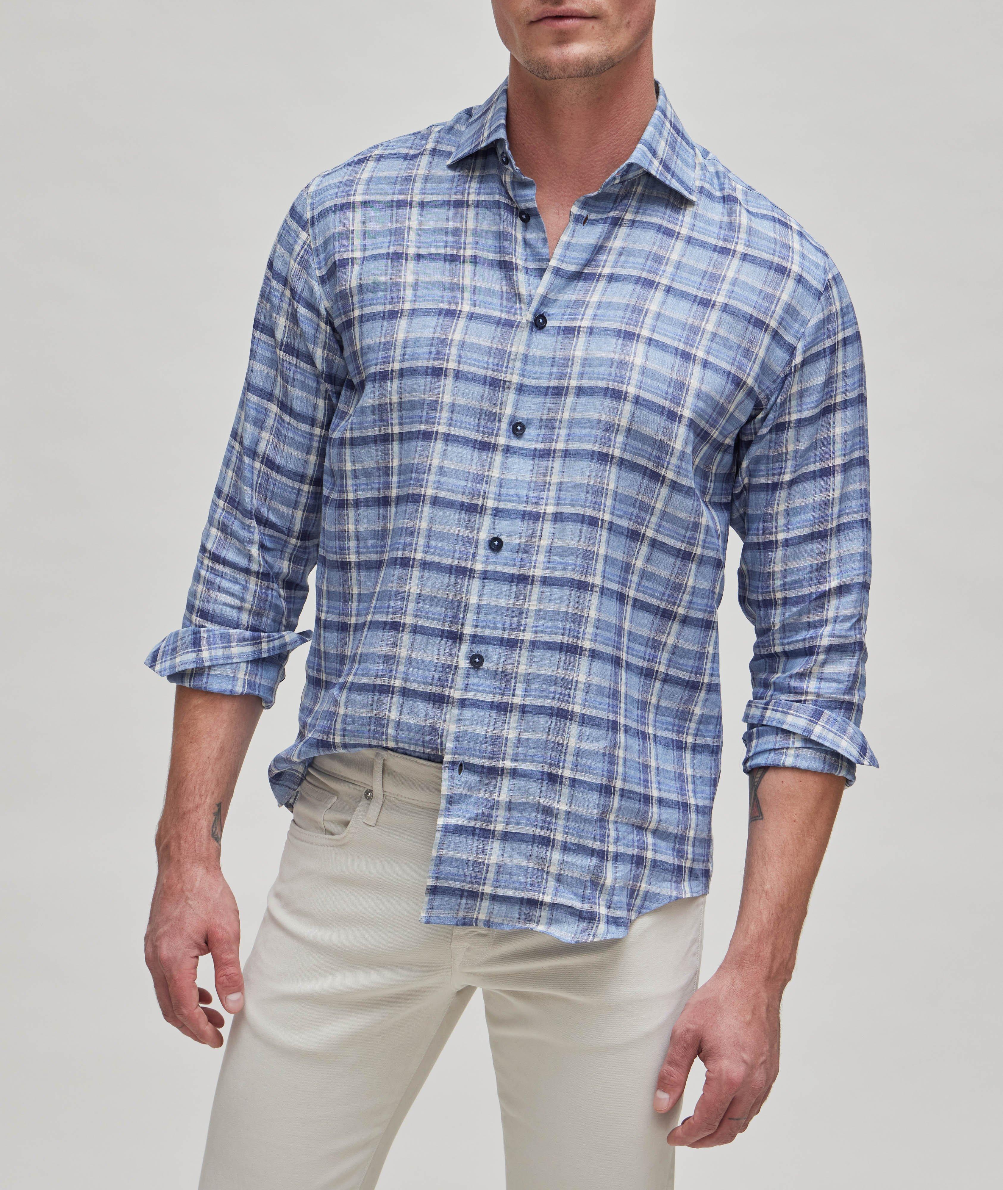 Brera Plaid Linen Sport Shirt image 1