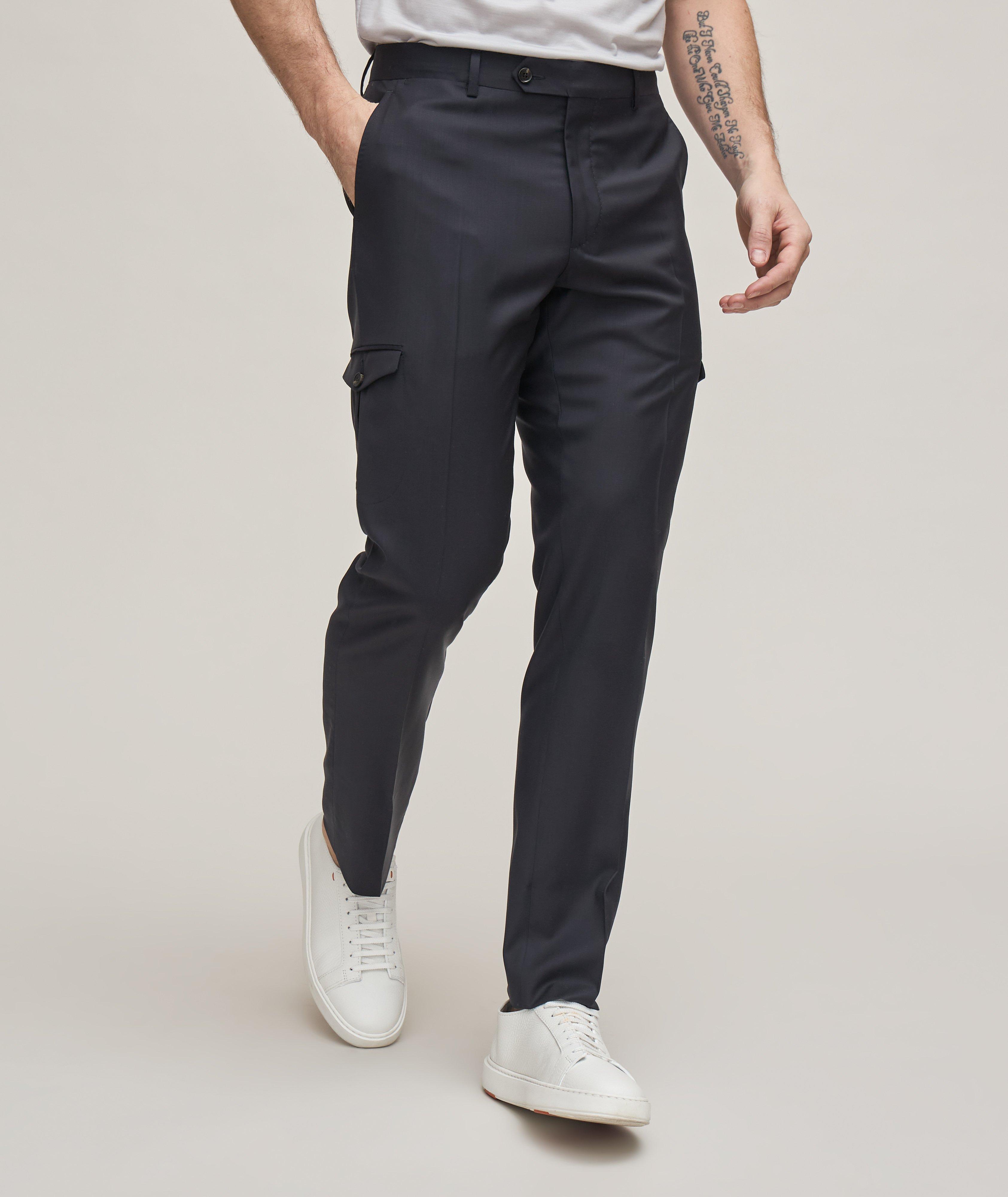 Pantalon cargo en laine mérinos Reda Active image 3