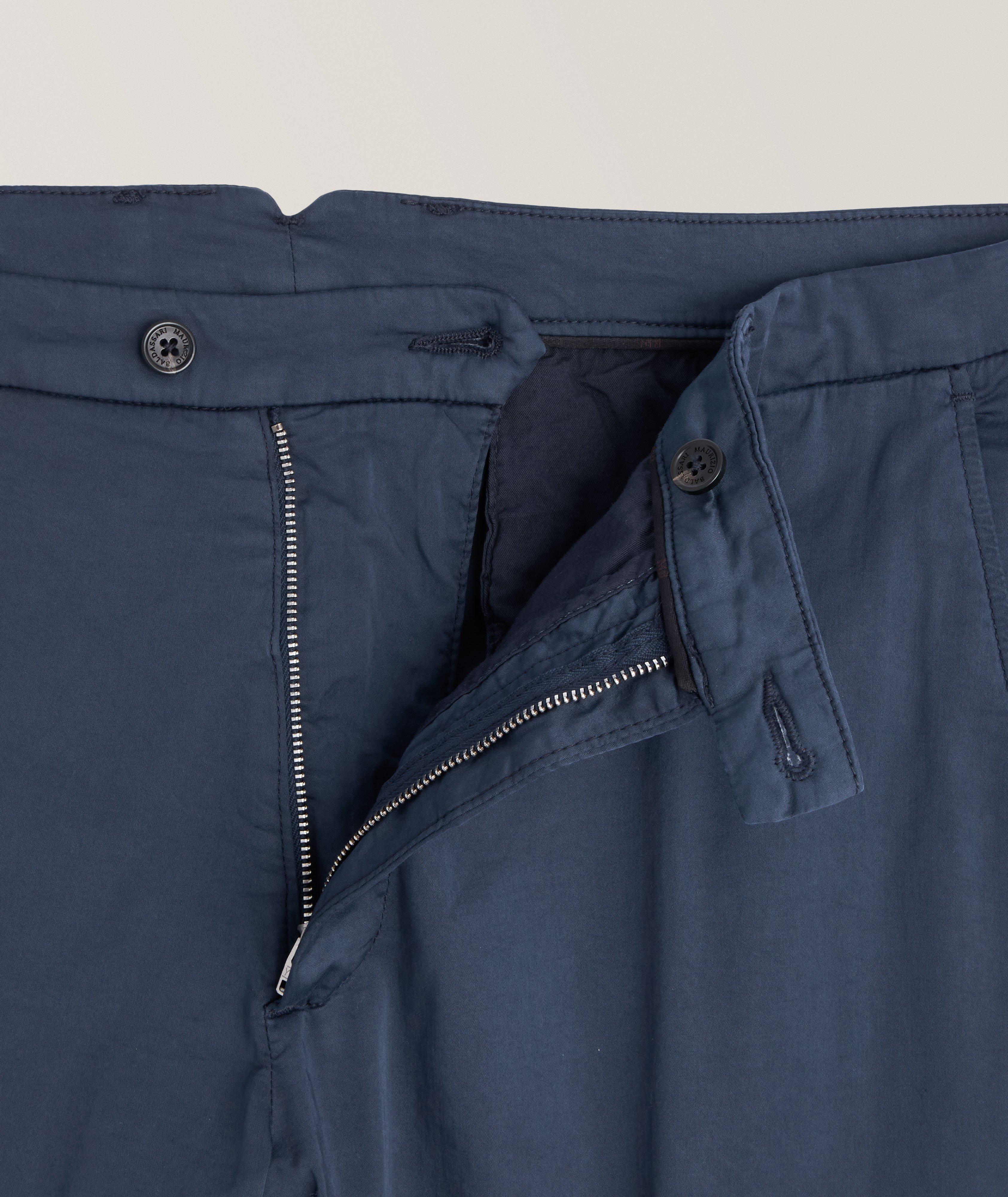 Garment Dyed Stretch Cotton-Silk Chinos  image 4
