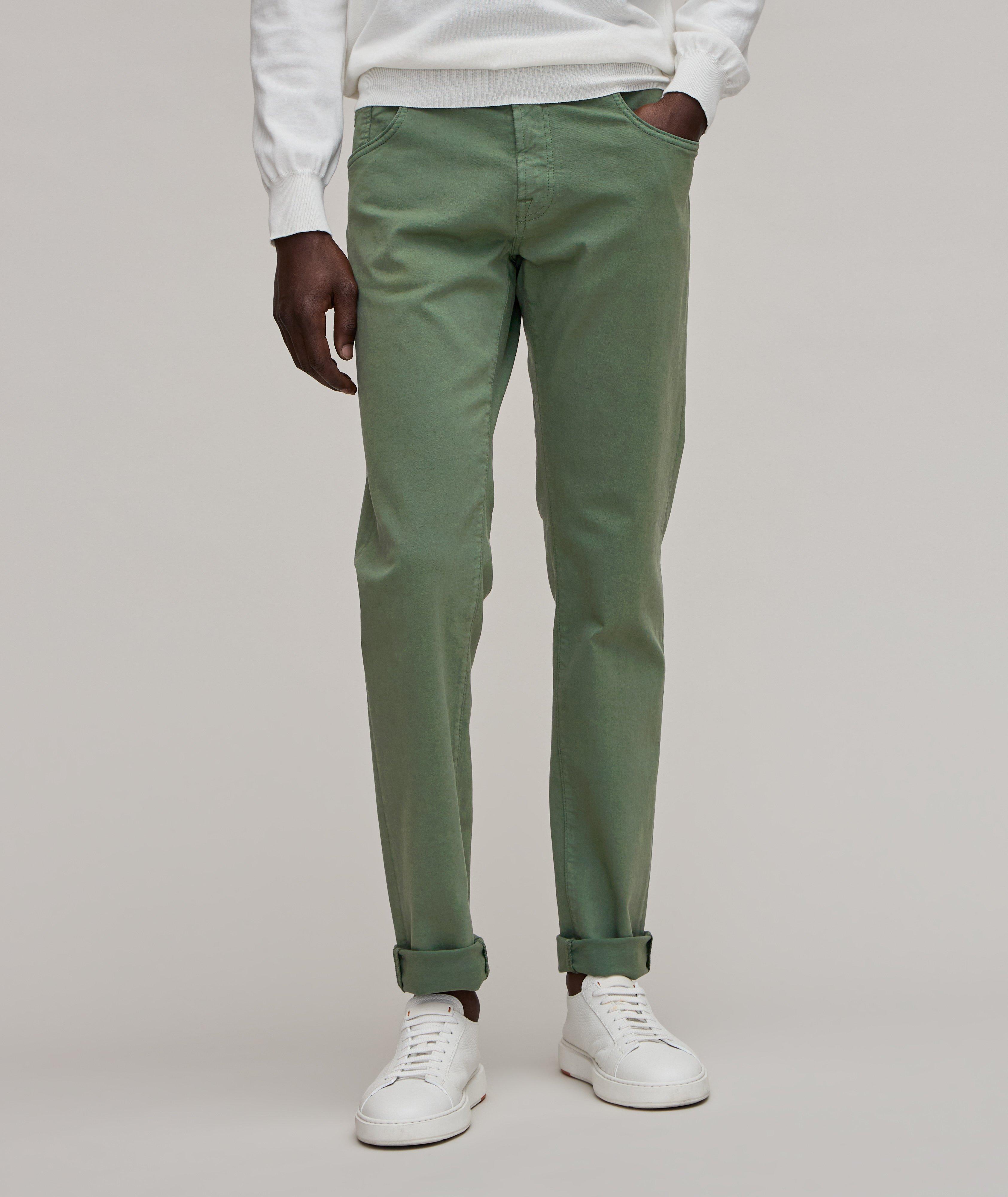 5-Pocket Style Stretch-Cotton Jeans  image 2