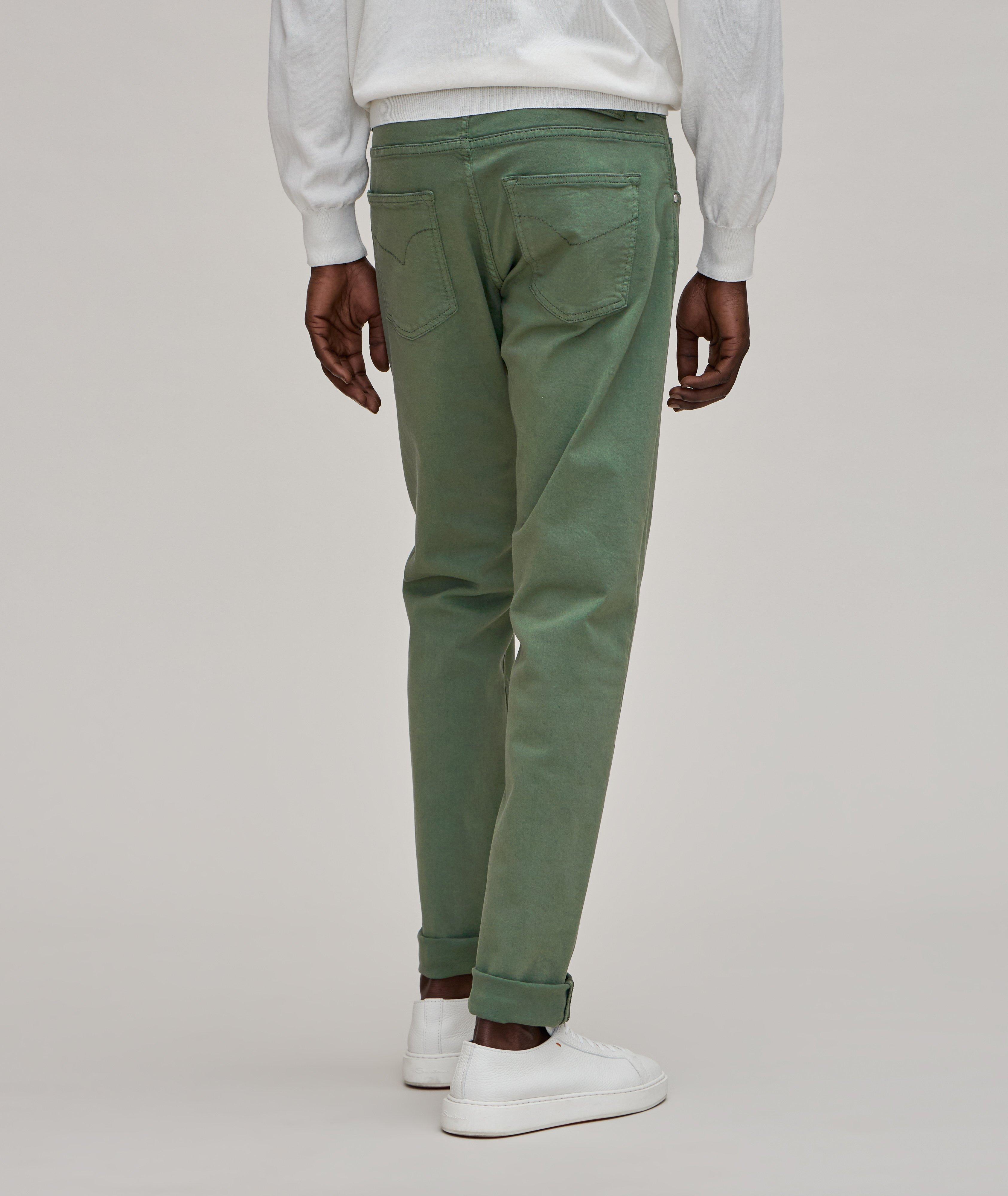 5-Pocket Style Stretch-Cotton Jeans  image 3