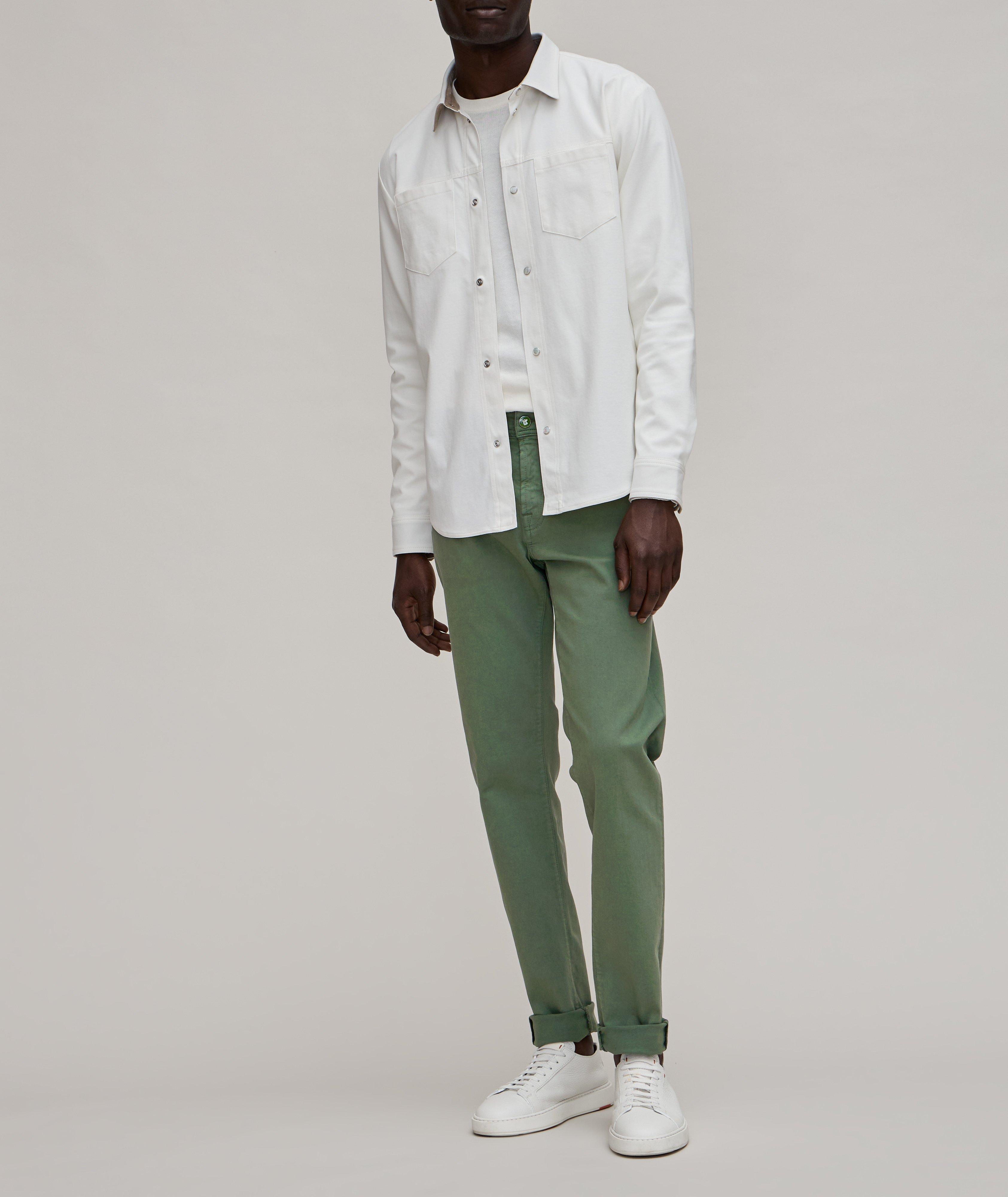 5-Pocket Style Stretch-Cotton Jeans  image 4