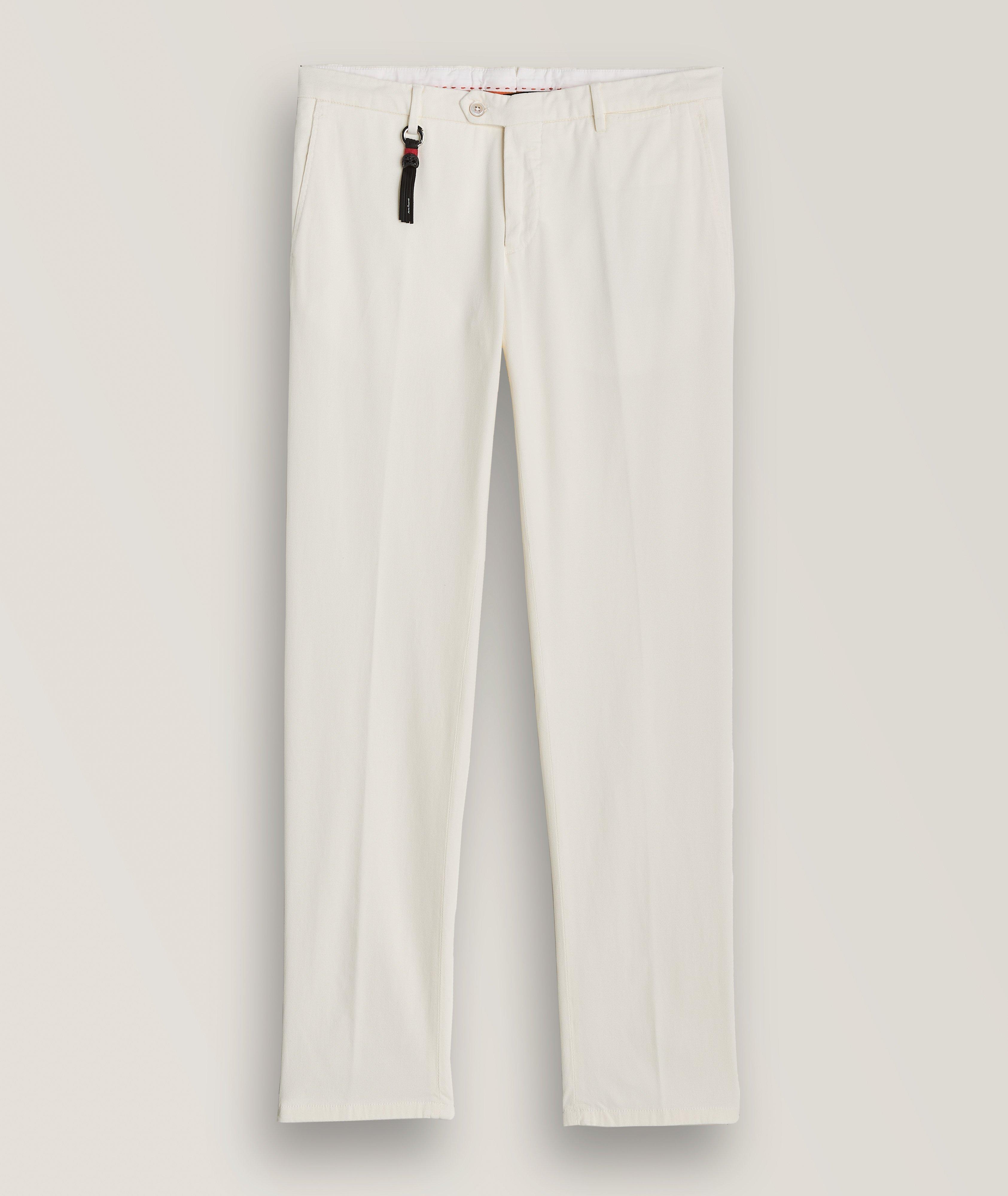 Marco Pescarolo Pantalon Nerano En Mélange De Coton En Blanc , Taille Homme 52