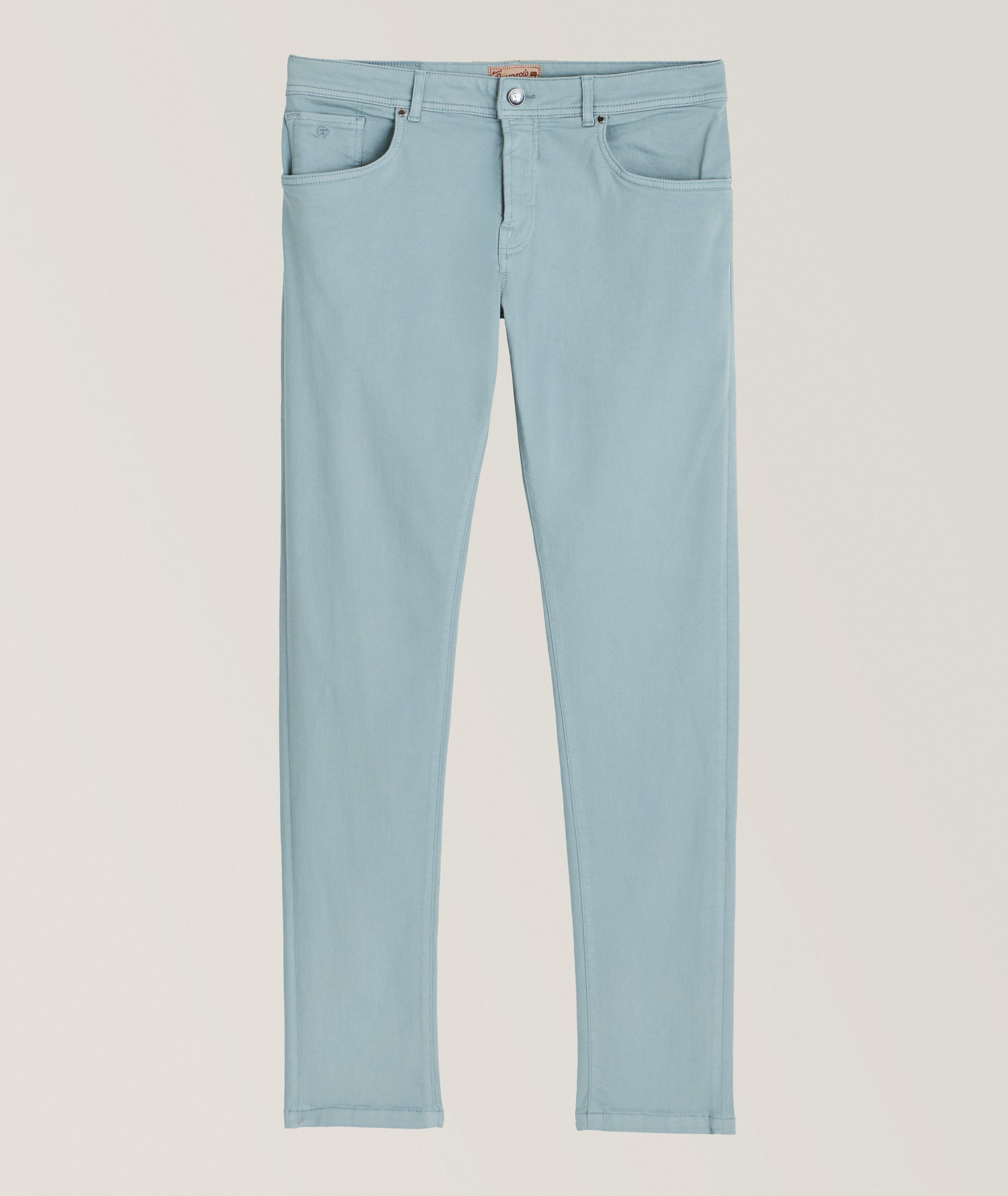 Marco Pescarolo Pantalon Nerano En Mélange De Coton En Bleu , Taille Homme 56