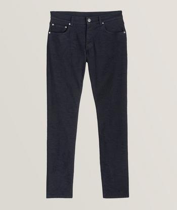 JACQUARD SLIM STRAIGHT JEANS