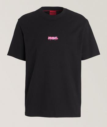 MM6 Maison Margiela Stretched Logo Cotton T-Shirt | T-Shirts ...
