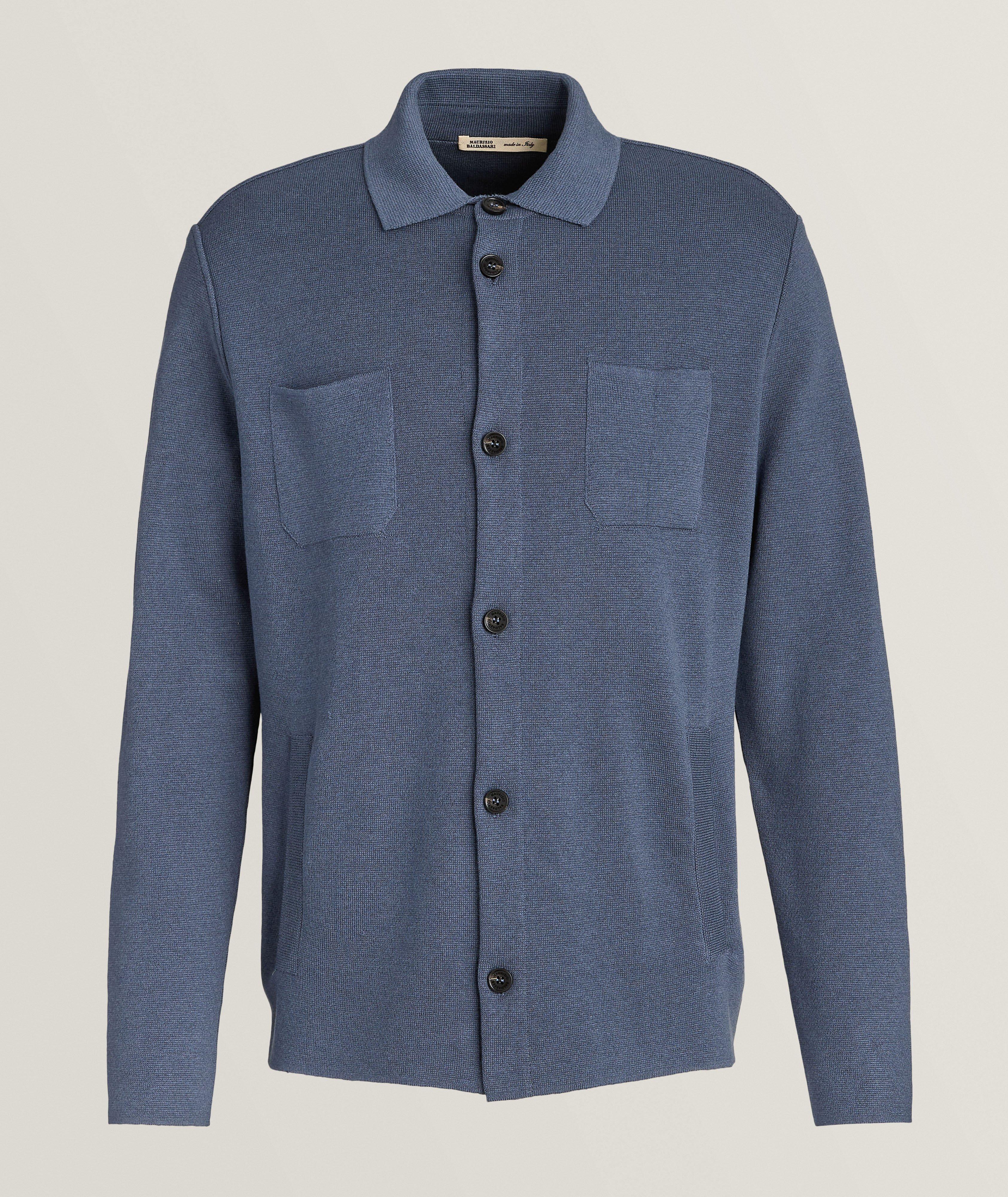 Silk-Cotton Knitted Cardigan  image 0