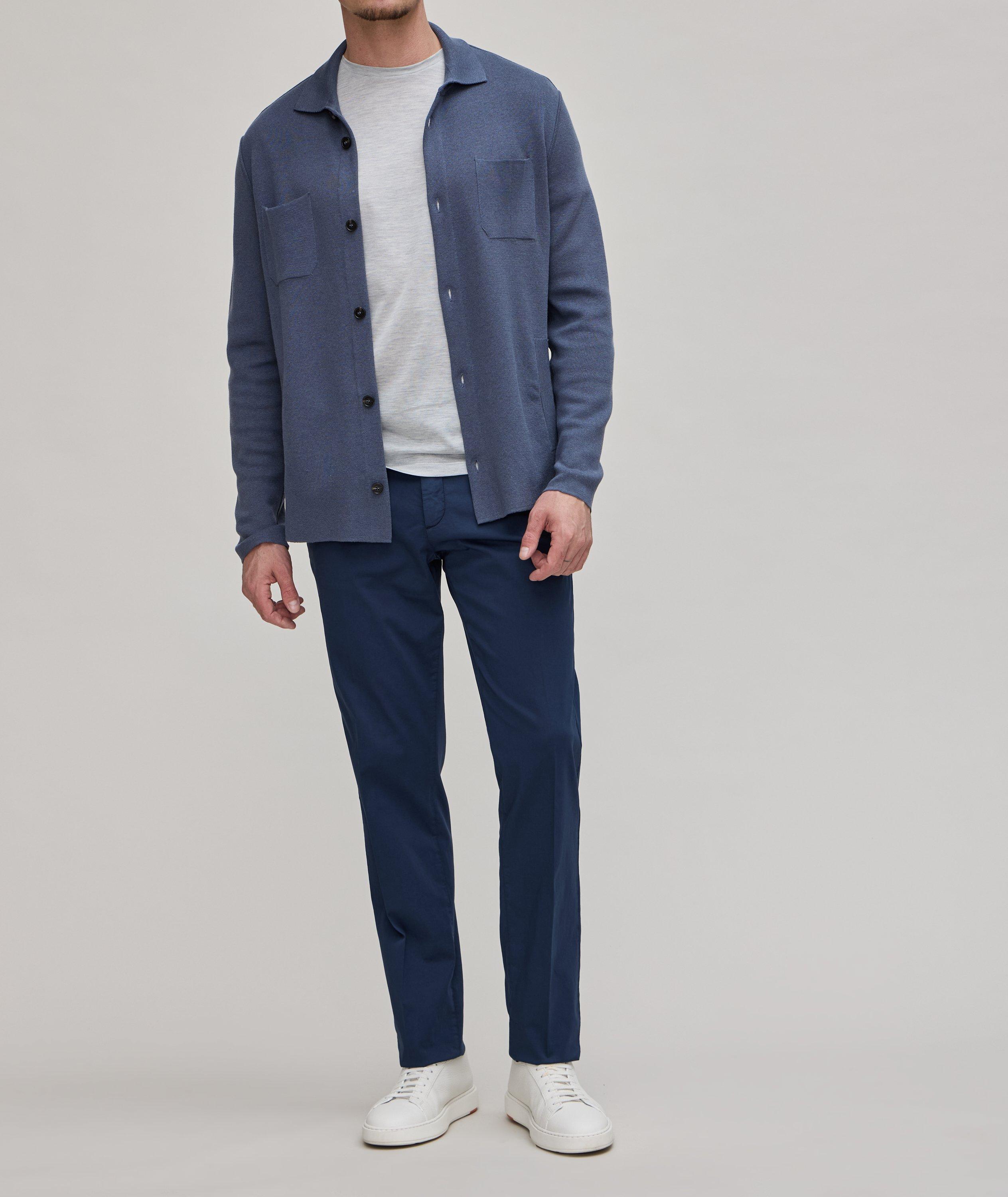 Silk-Cotton Knitted Cardigan  image 4