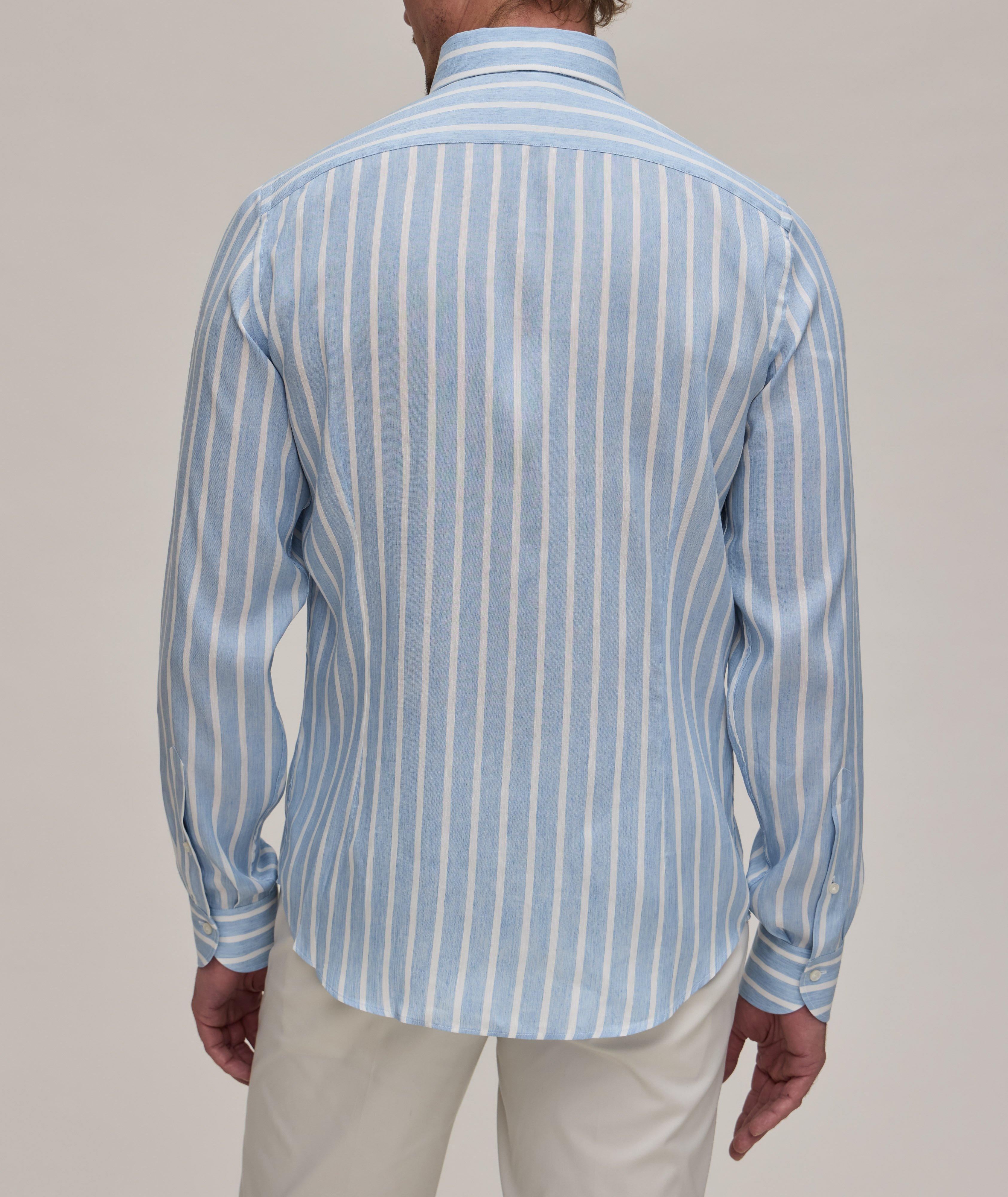 Chemise à rayures et à tissage façonné image 2
