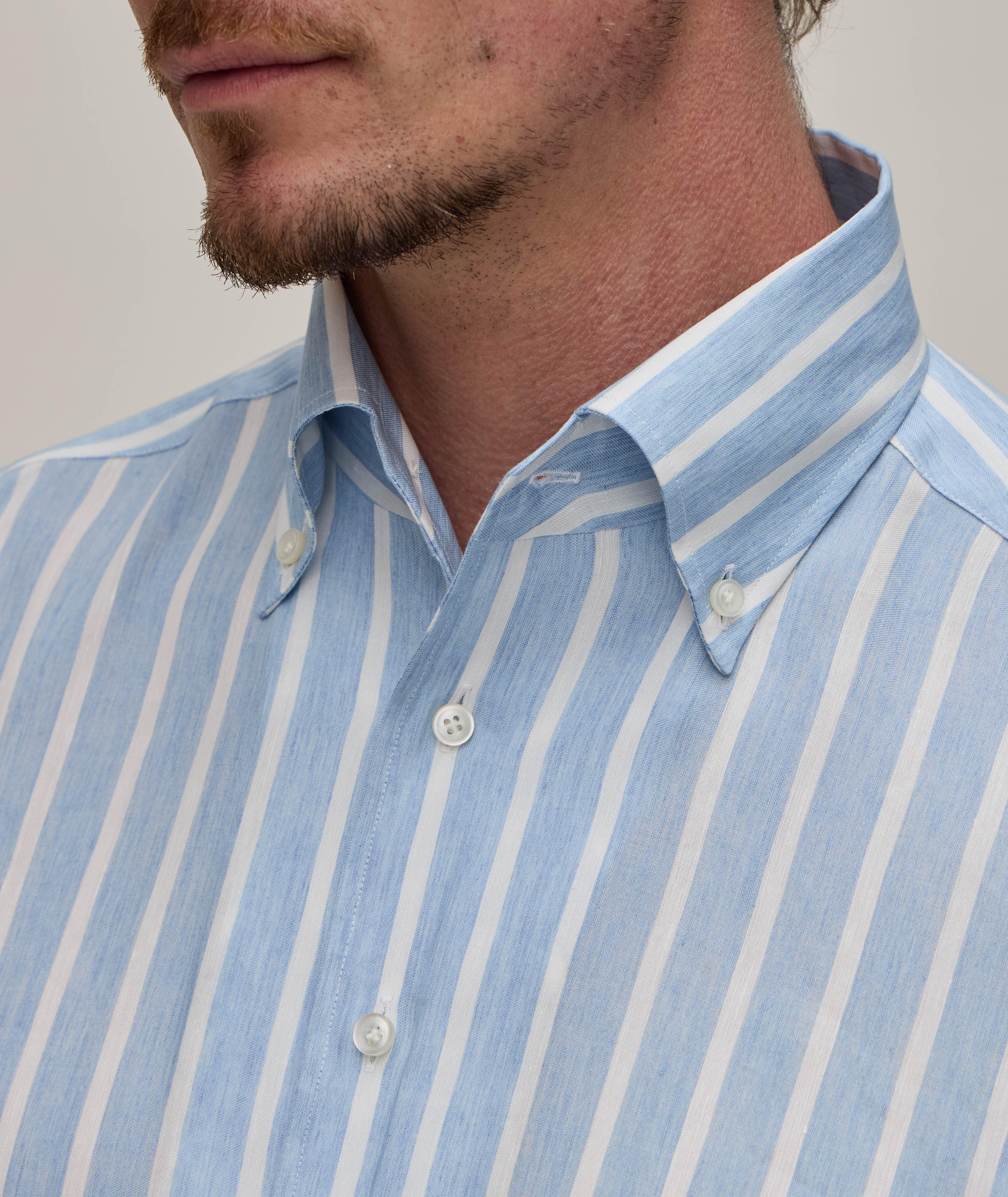Chemise à rayures et à tissage façonné image 3