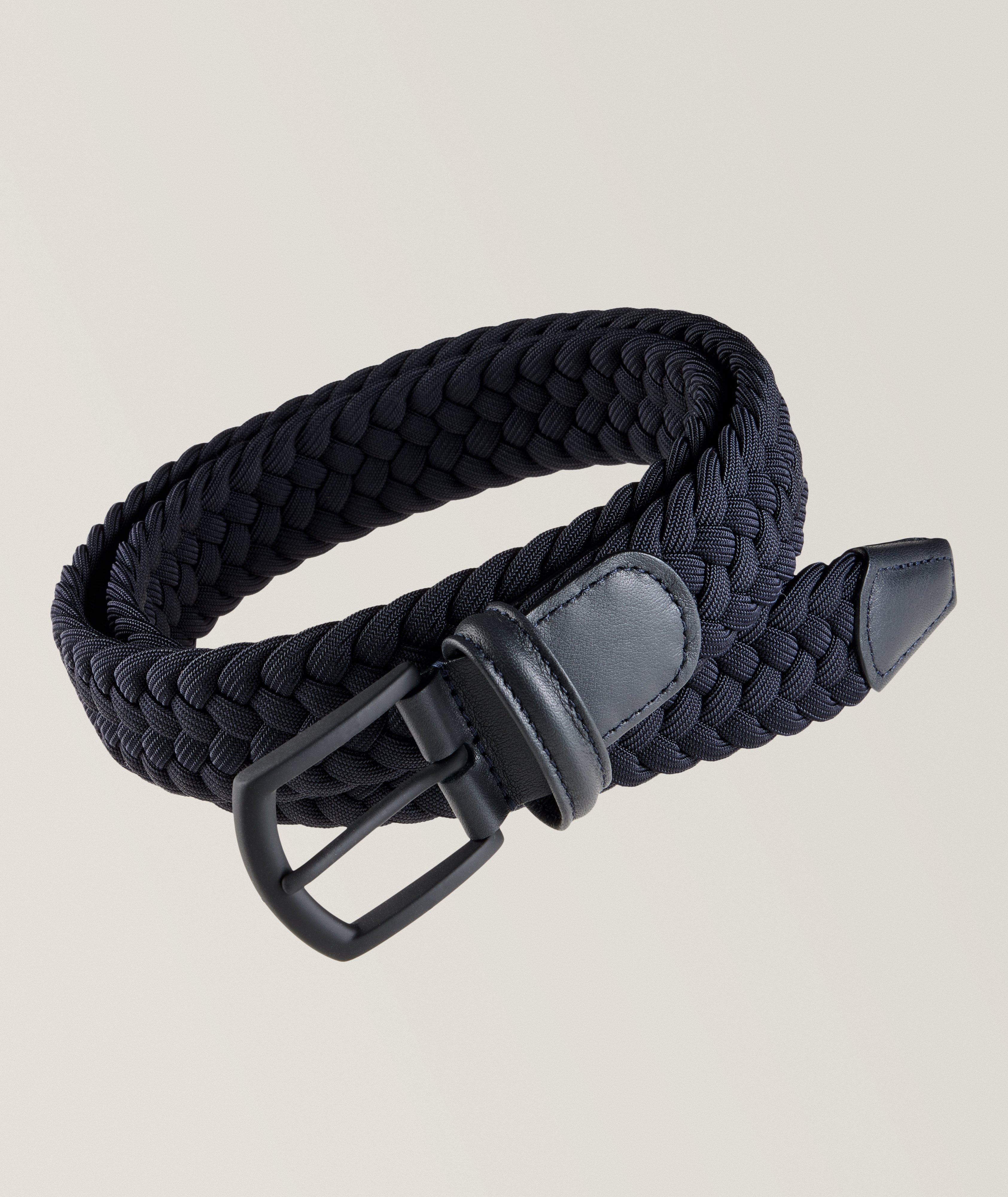 Chunky Woven Pin-Buckle Belt