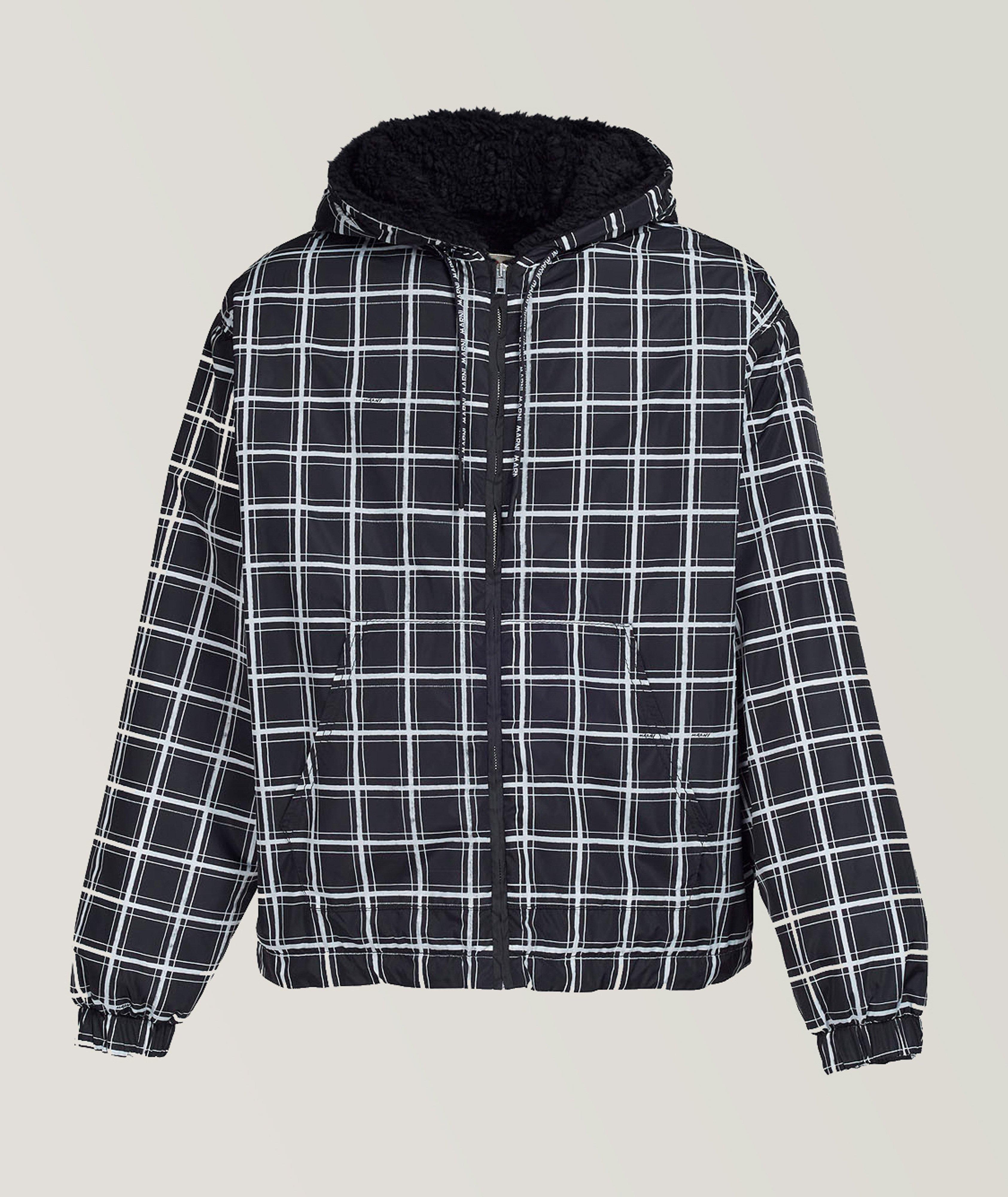Checkered Hooded Jacket image 0