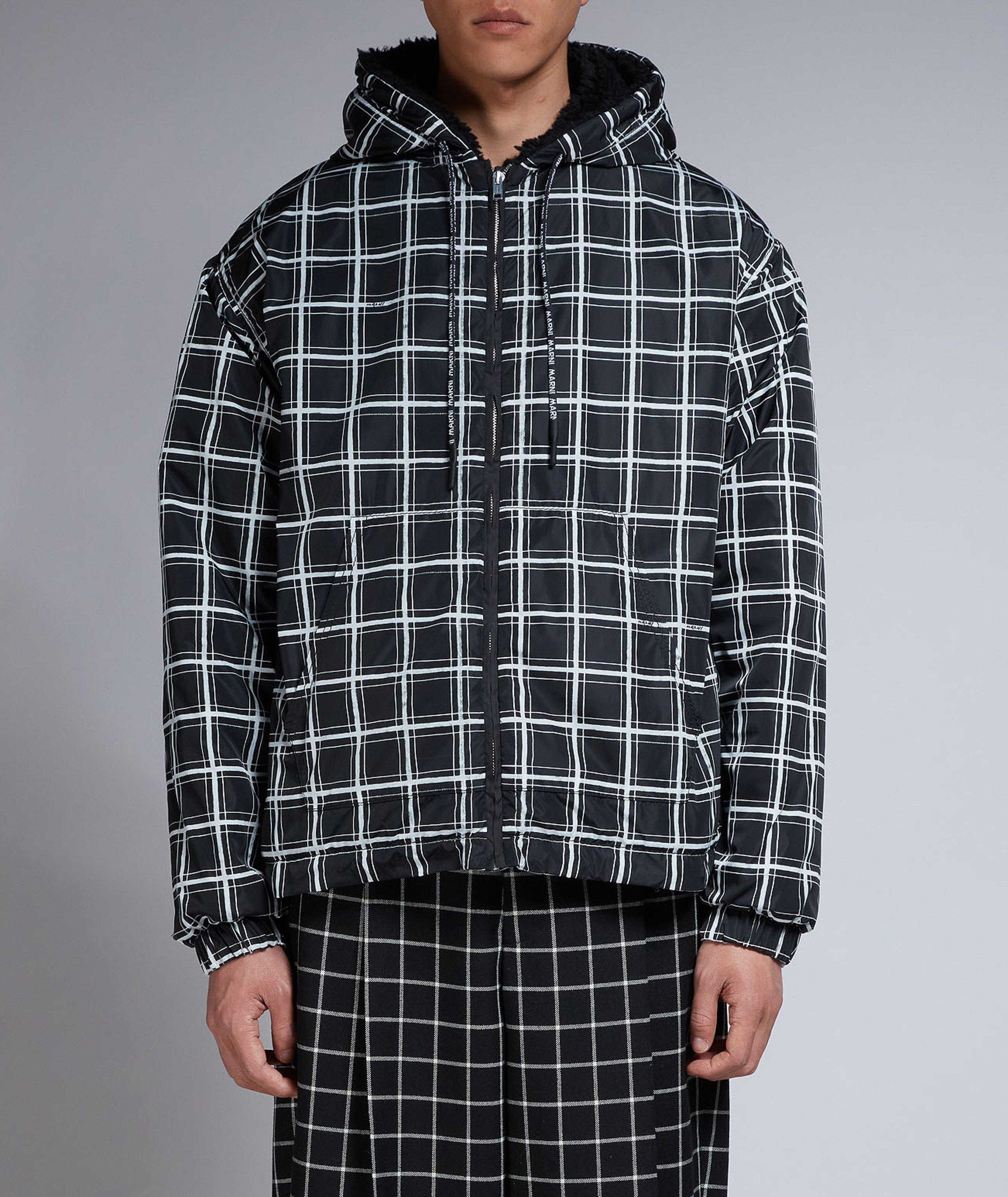 Checkered Hooded Jacket image 1