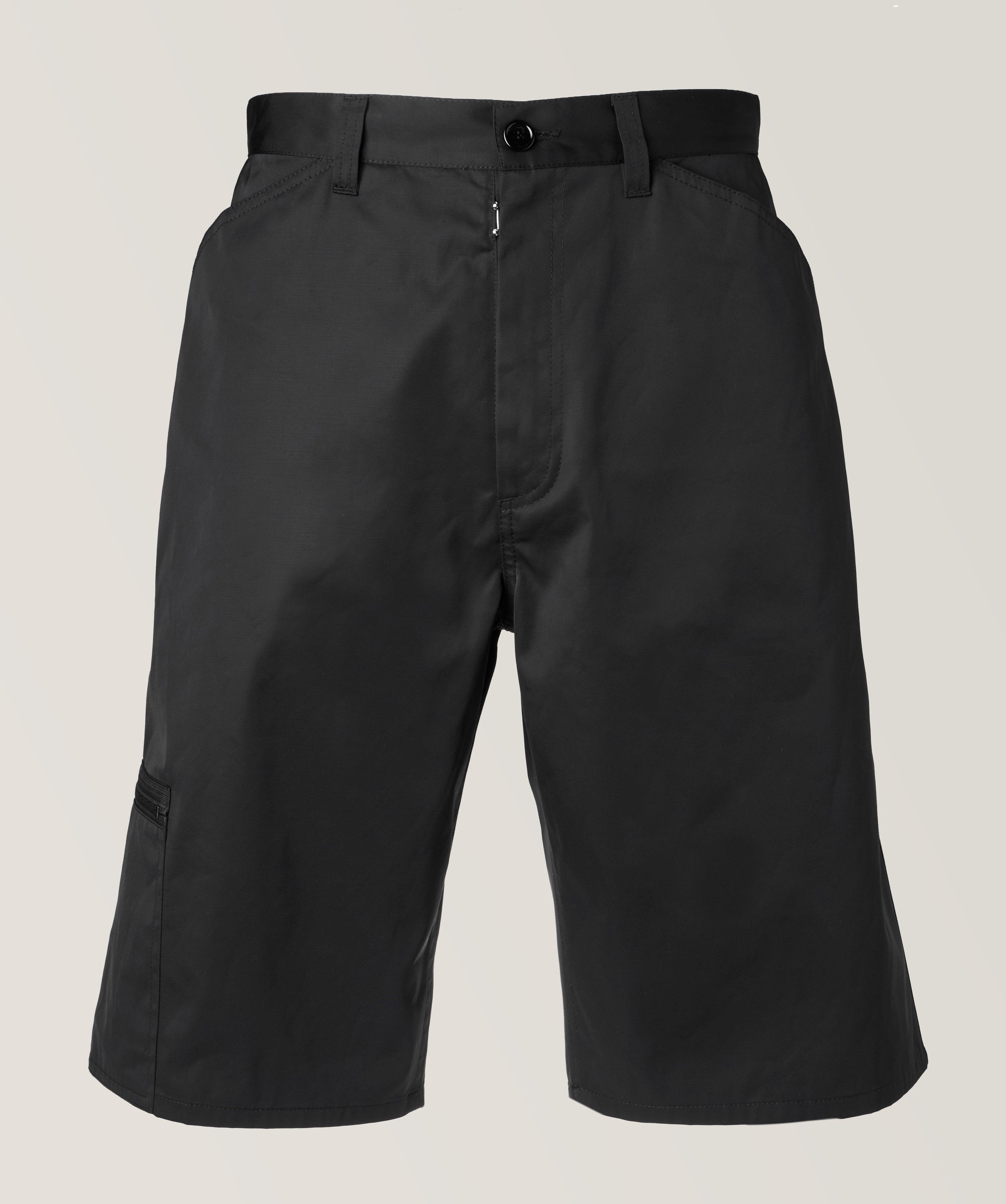 Mm6 Maison Margiela Cotton-Blend Cargo Shorts In Black , Men's Size 48