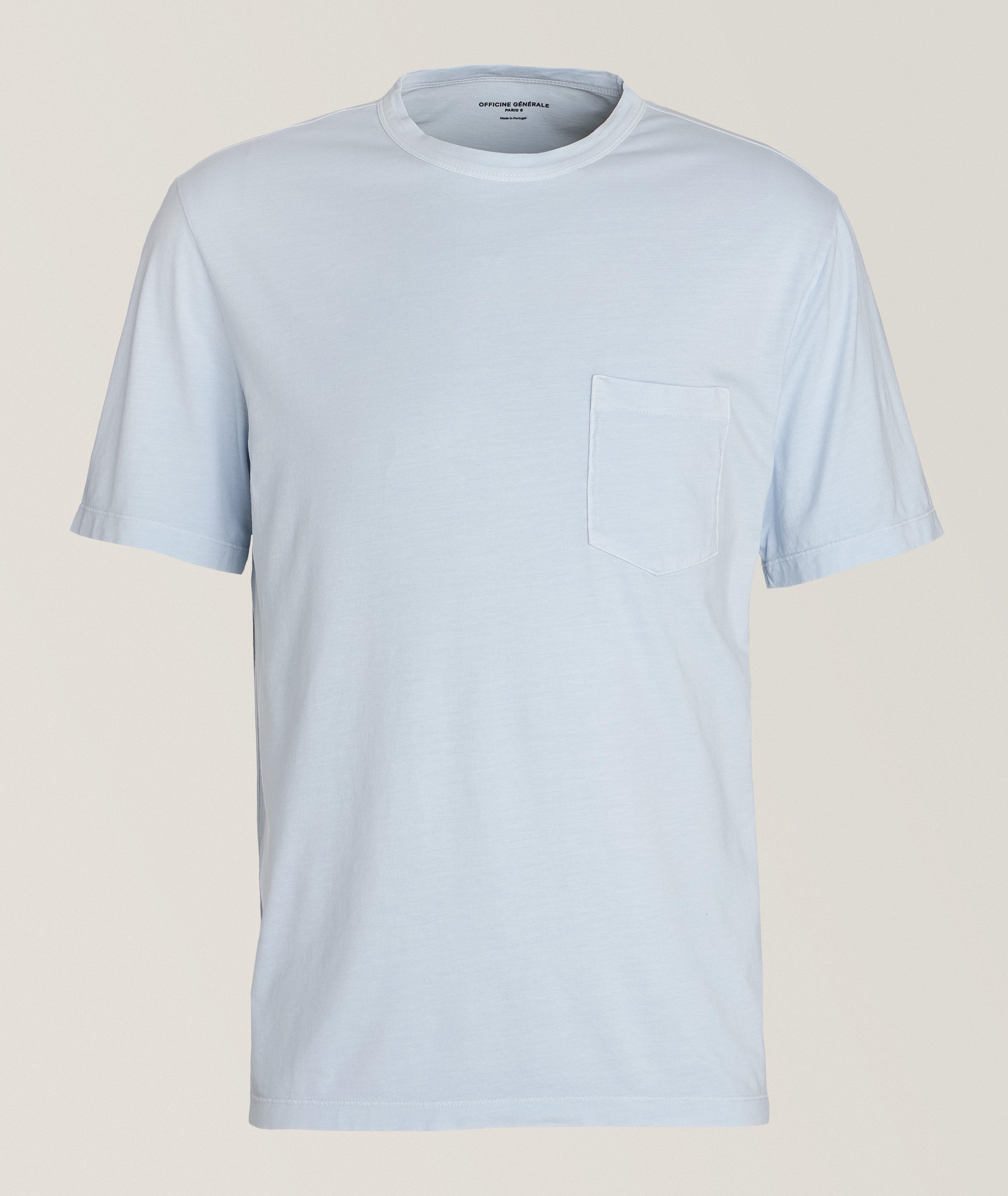 Heathered Lyocell-Cotton T-Shirt  image 0