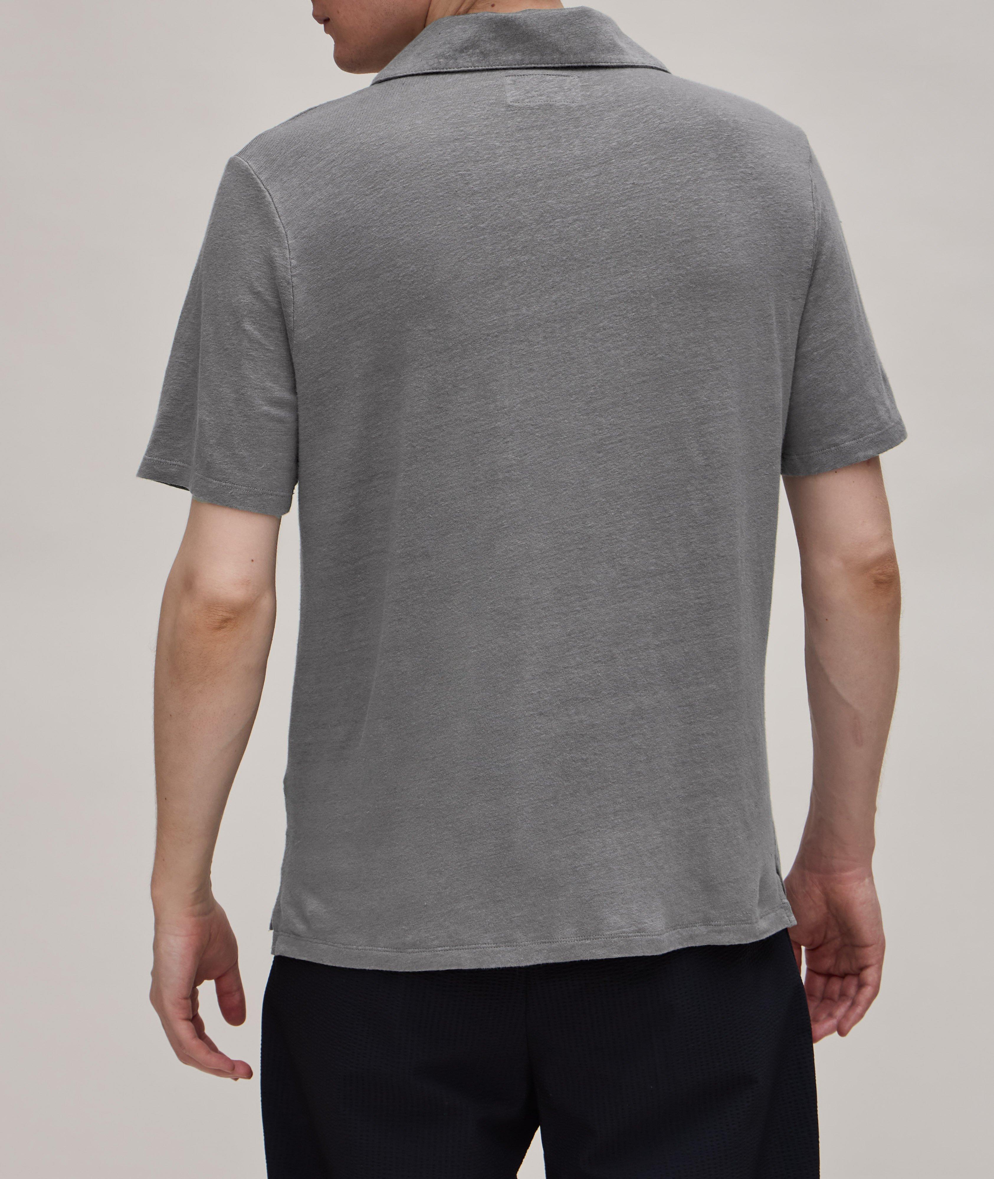 Simon Heathered Linen Polo image 2
