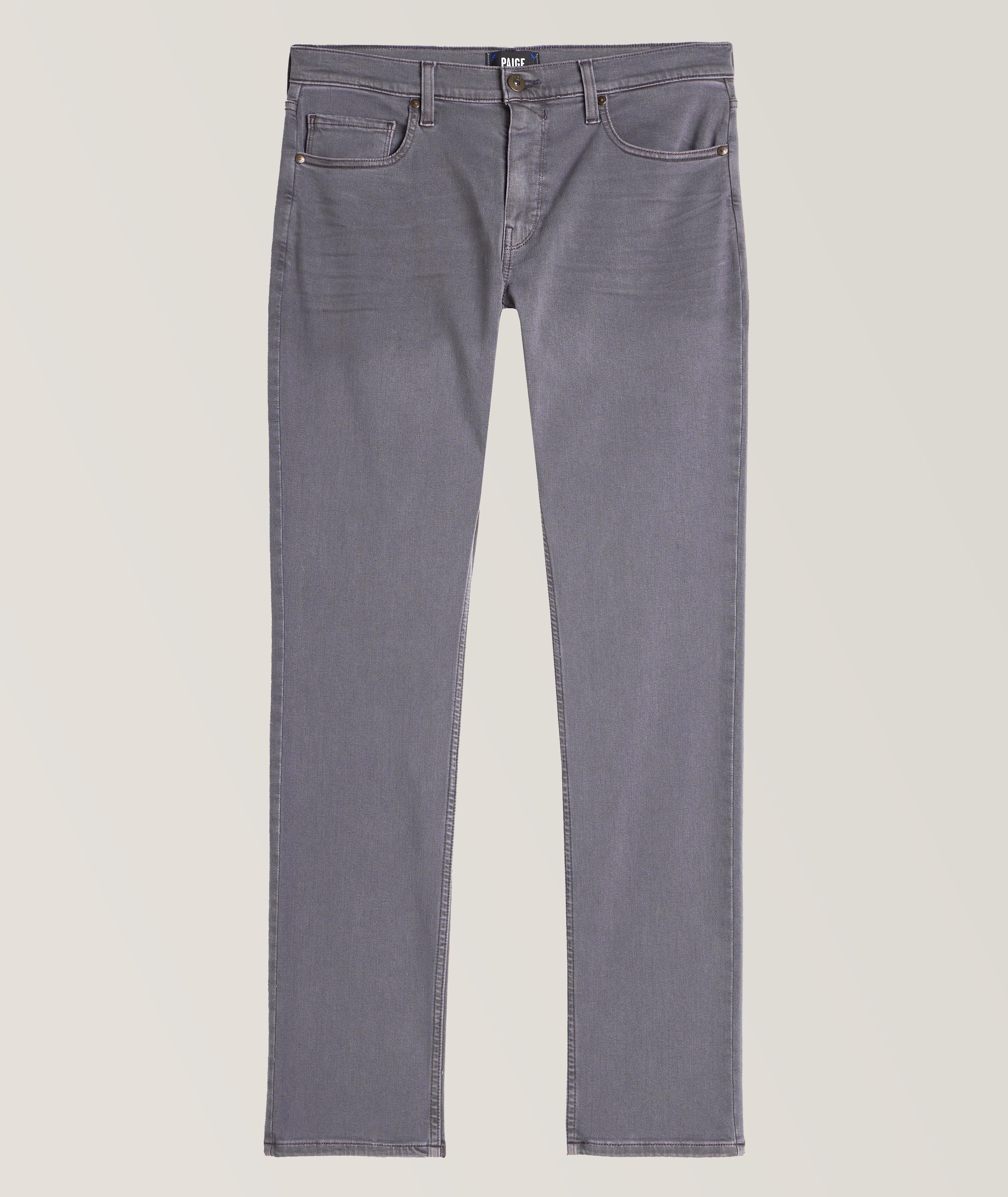 Paige Lennox Slim Transcend Jeans In Grey , Men's Size 38 Cotton