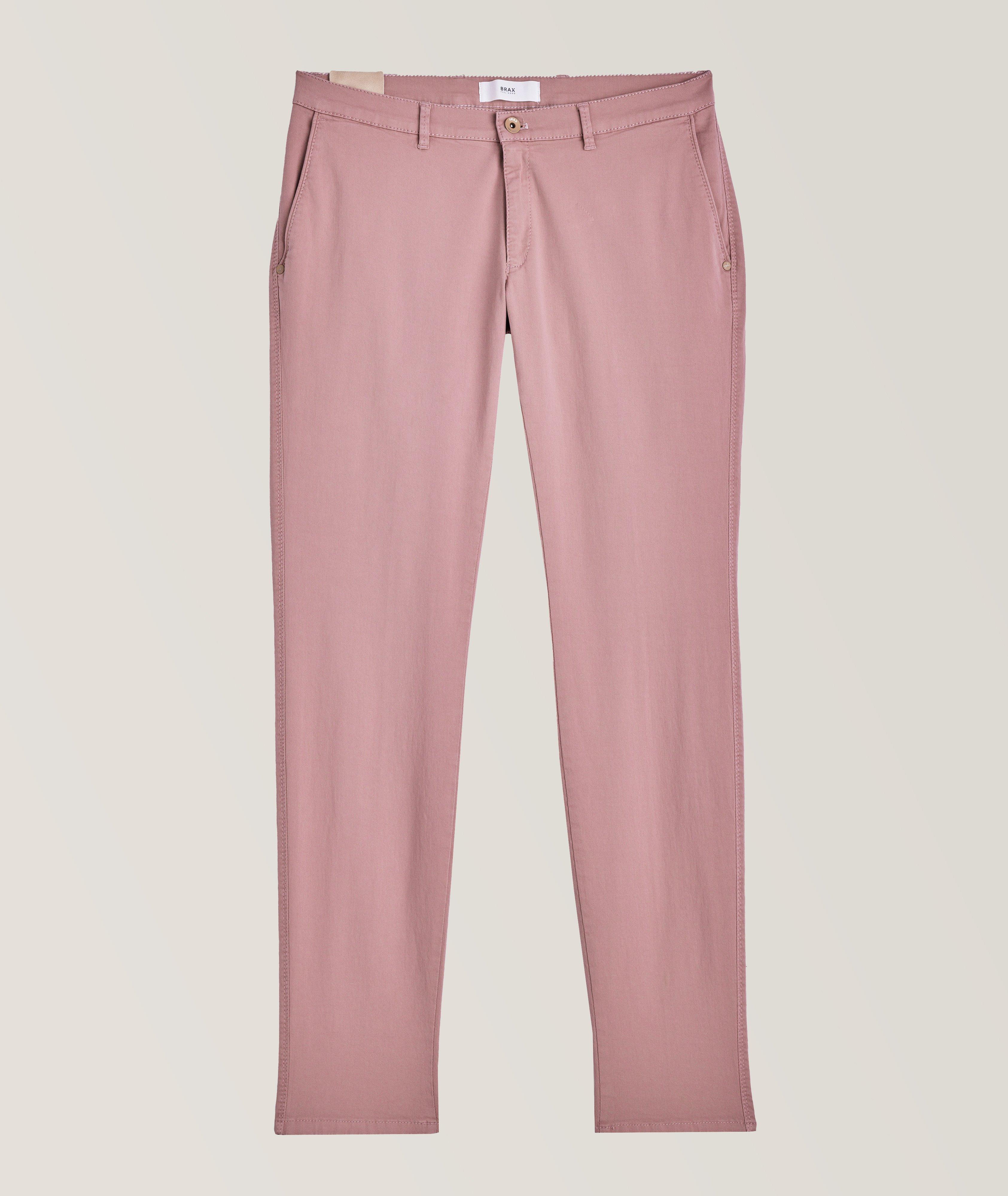 Brax Silvio Sustainable Stretch-Cotton Pants In Pink , Men's Size 35