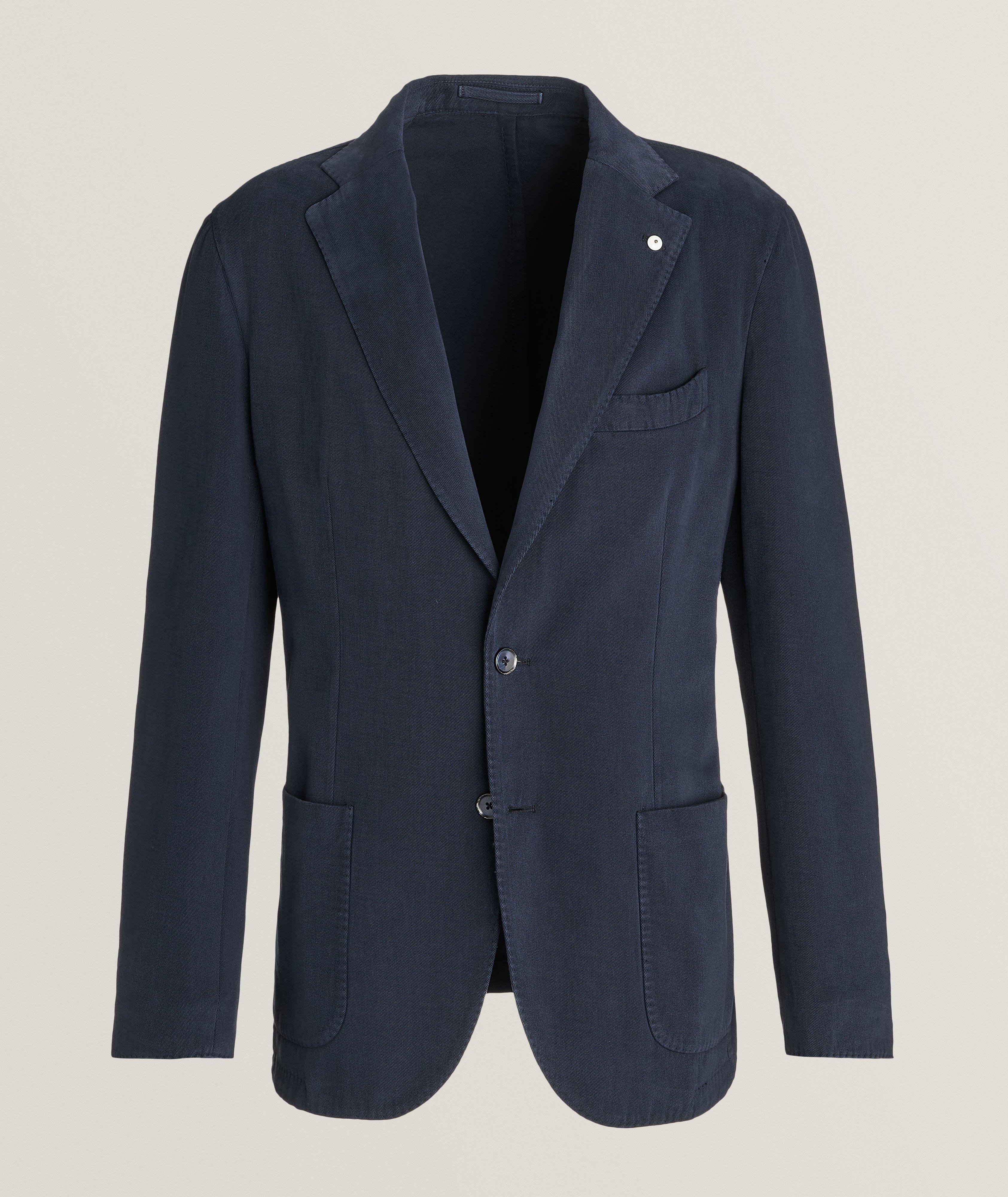 Garment-Dyed Cotton-Cashmere Sport Jacket image 0