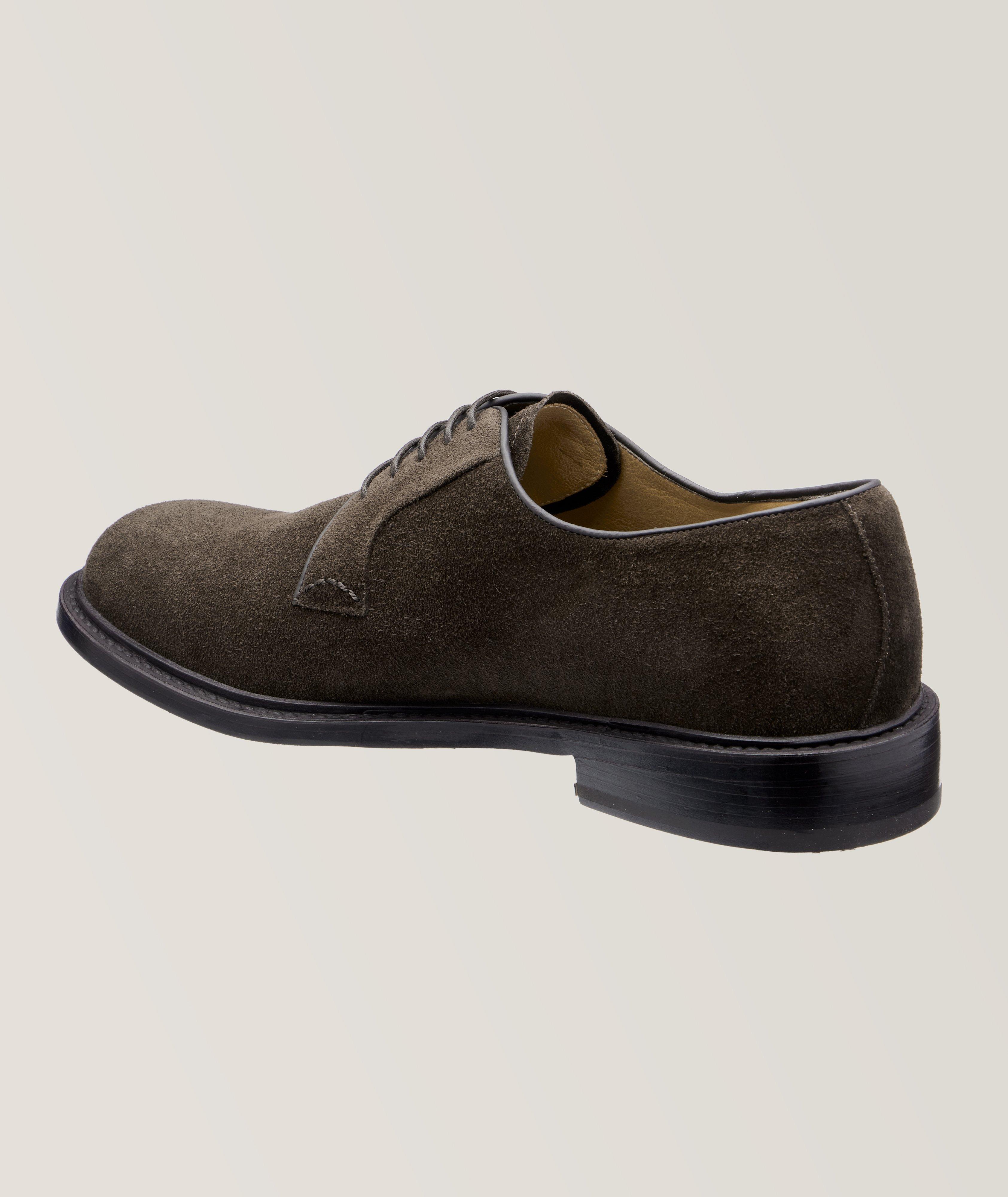 Plain Toe Suede Derbies image 1