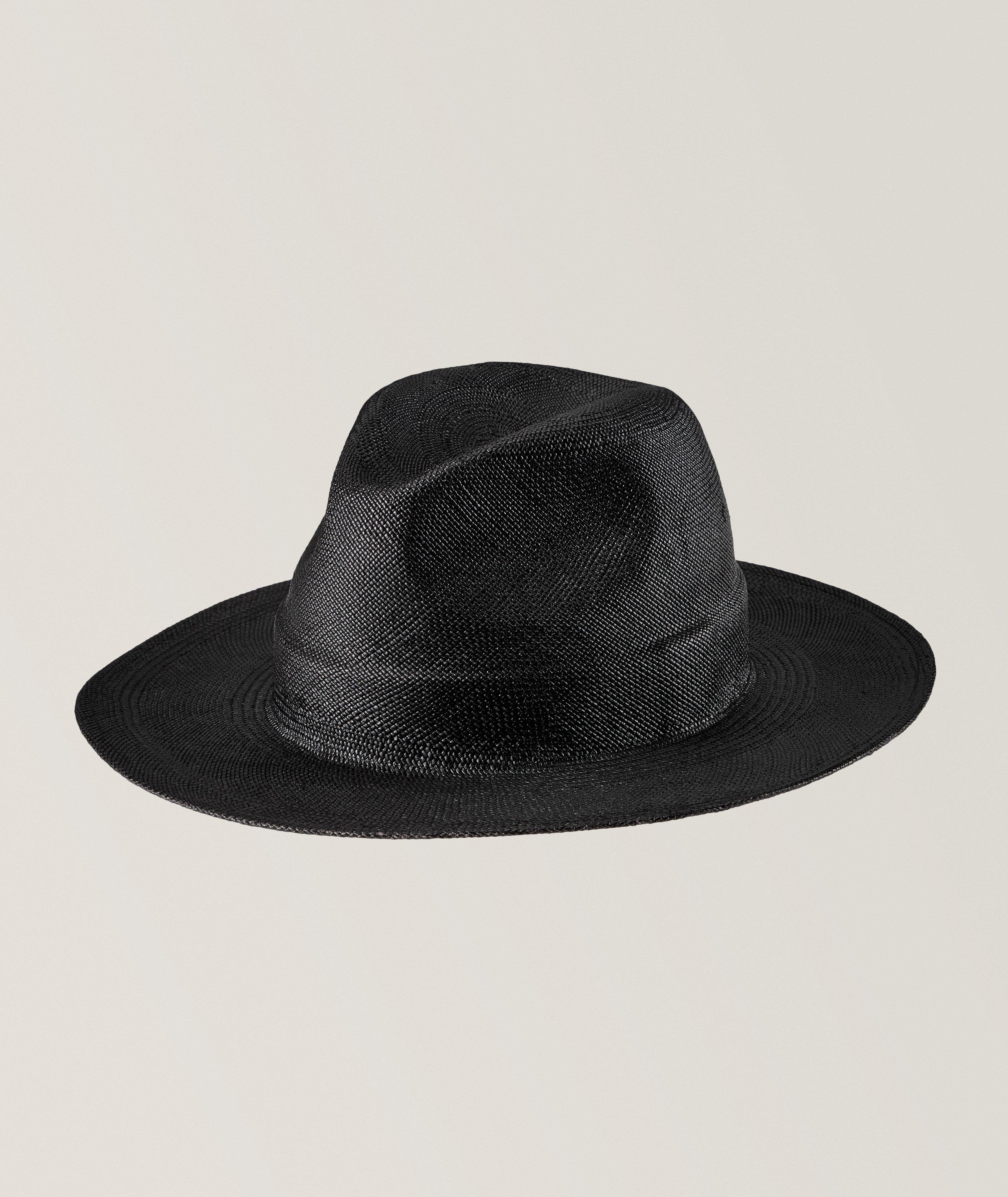 Barbisio Chapeau Mou Ray En Paille En Noir , Taille Homme Moyen