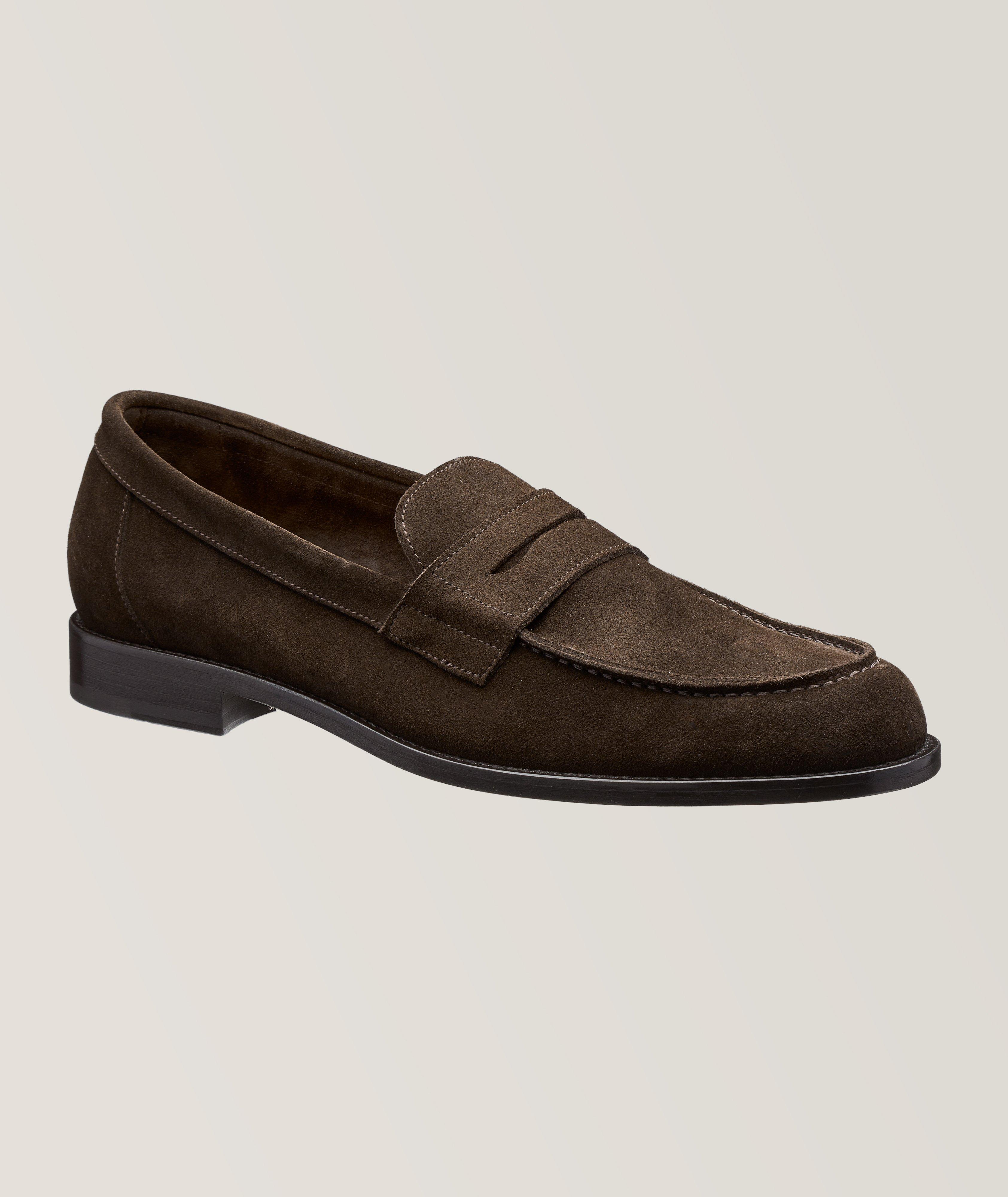 Harold Suede Loafers In Brown , Men's Size 44