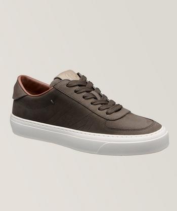 Moncler Monclub Nubuck Leather Sneakers | Sneakers | Harry Rosen