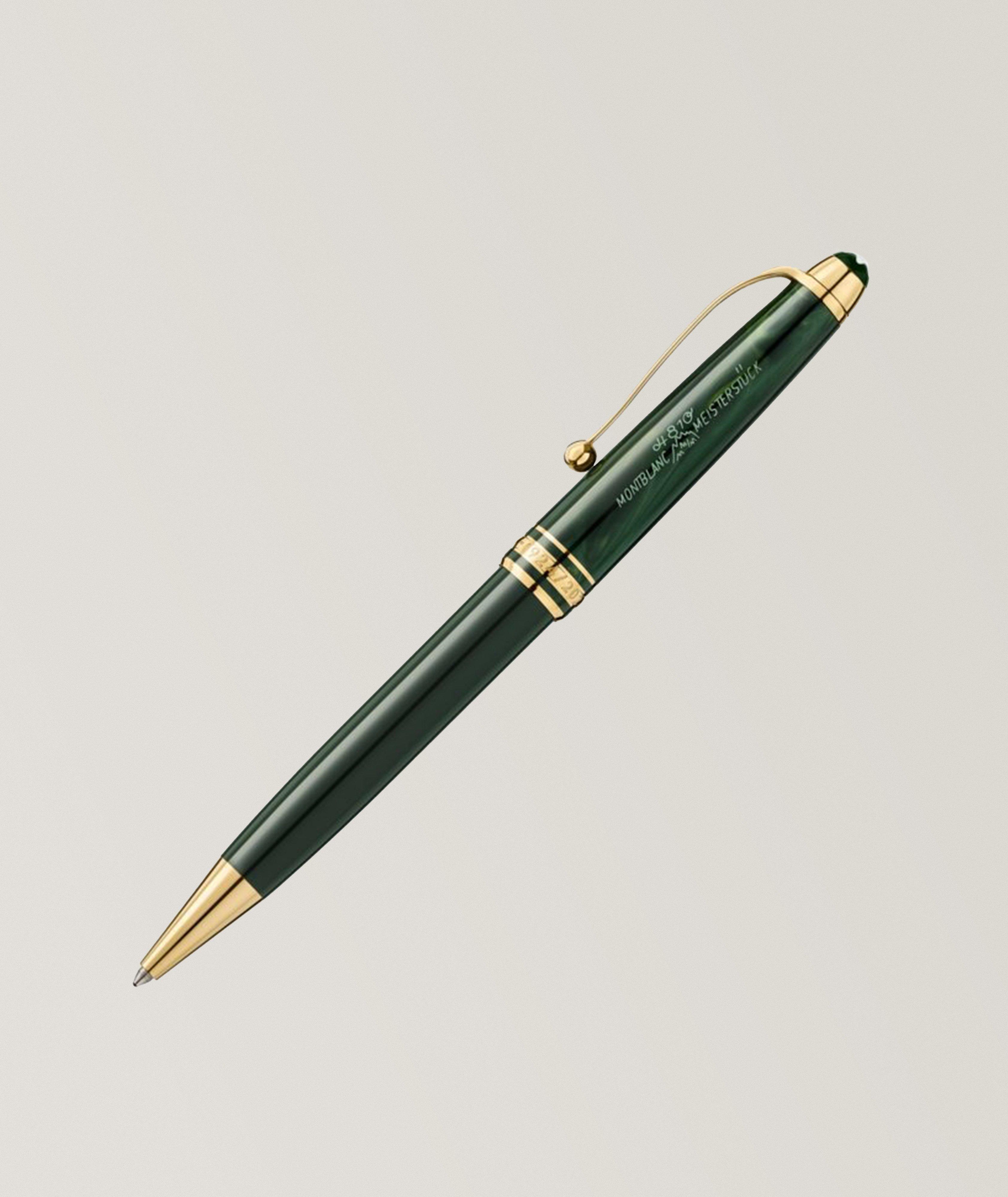 Montblanc Stylo À Bille En Résine Précieuse, Collection Meisterstück The Origin En Vert