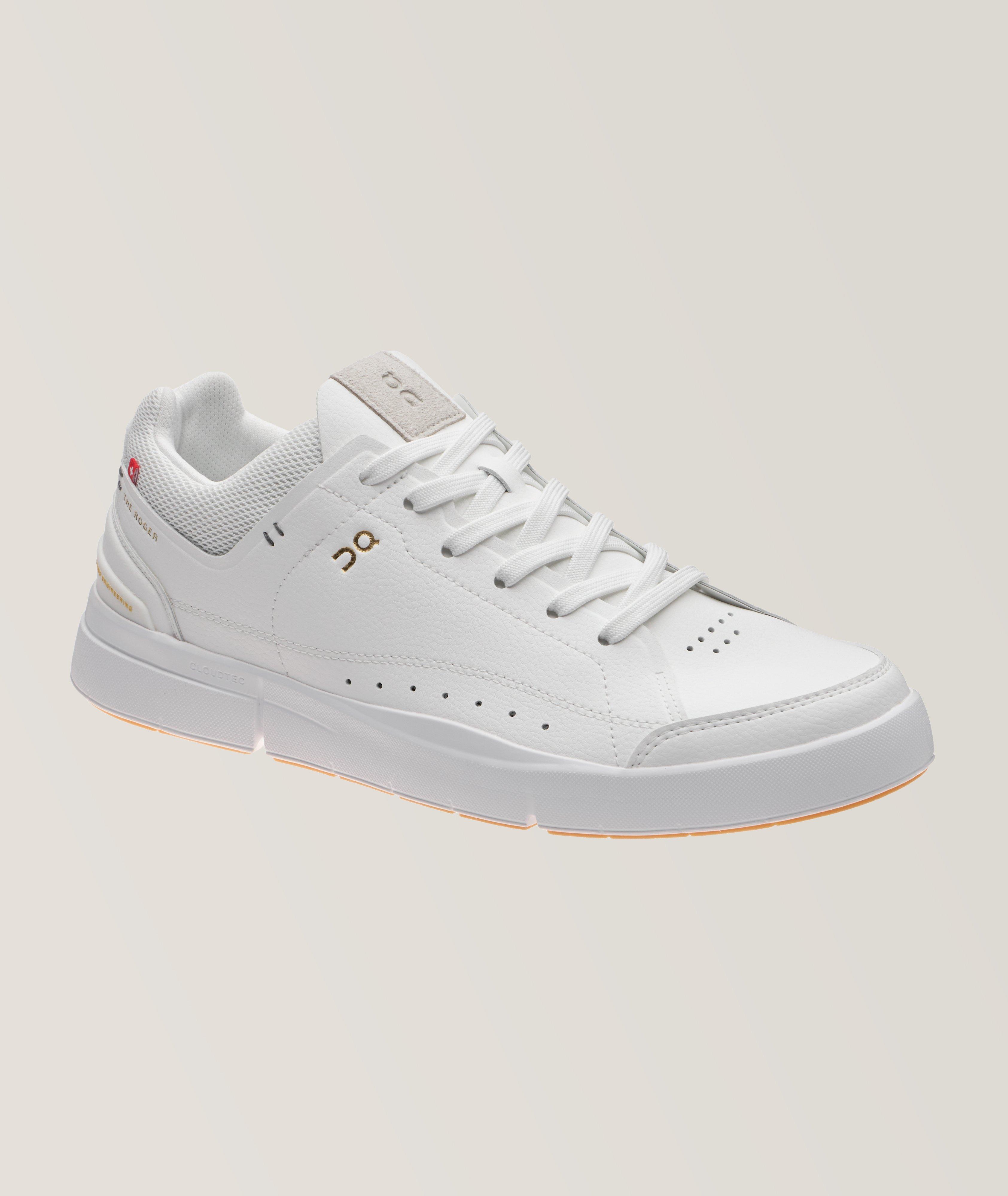 On Chaussure Sport The Roger Centre Court En Faux Cuir En Blanc , Taille Homme 11