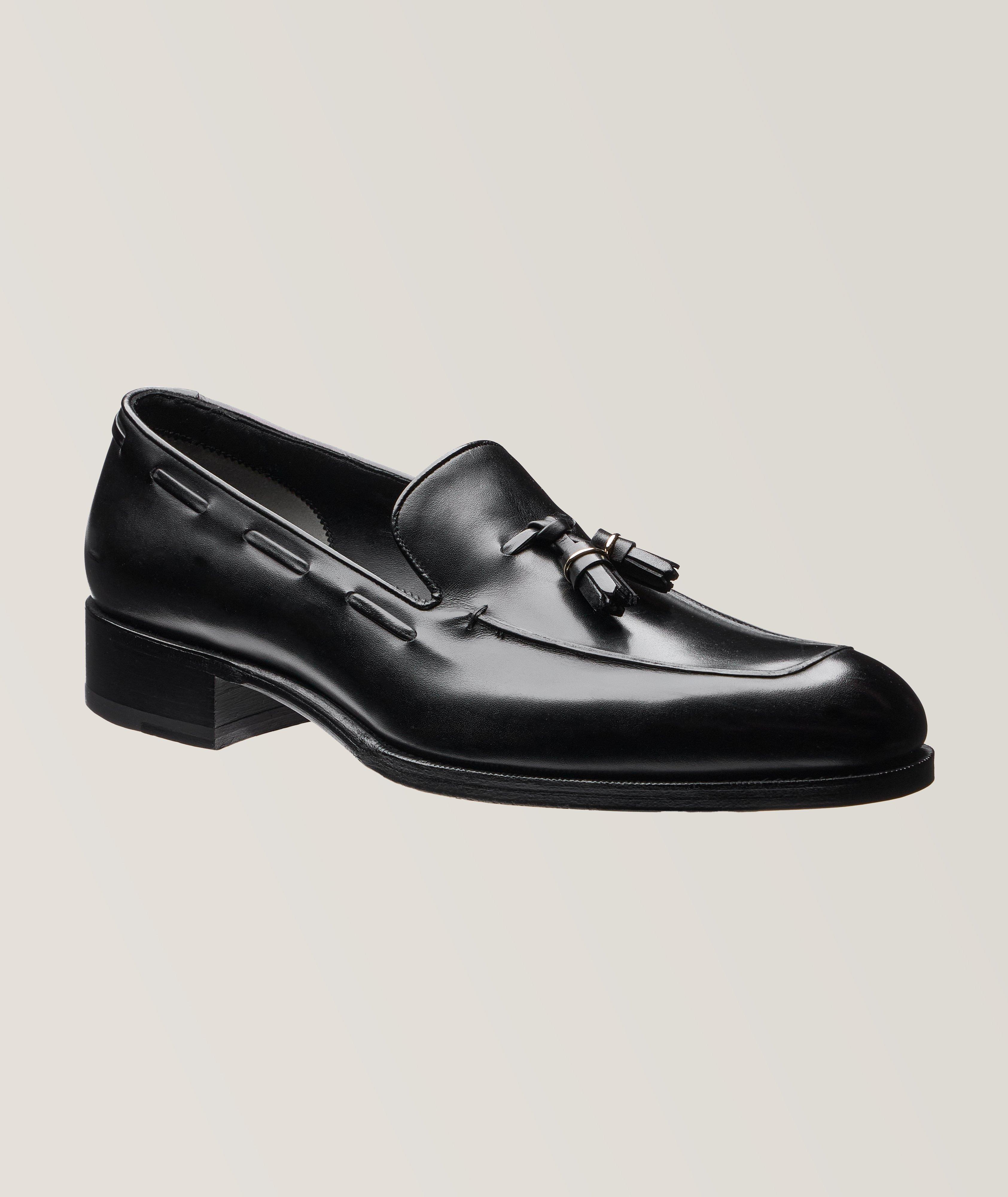 Tom Ford Flâneur Edgar En Cuir Poli En Noir , Taille Homme 7