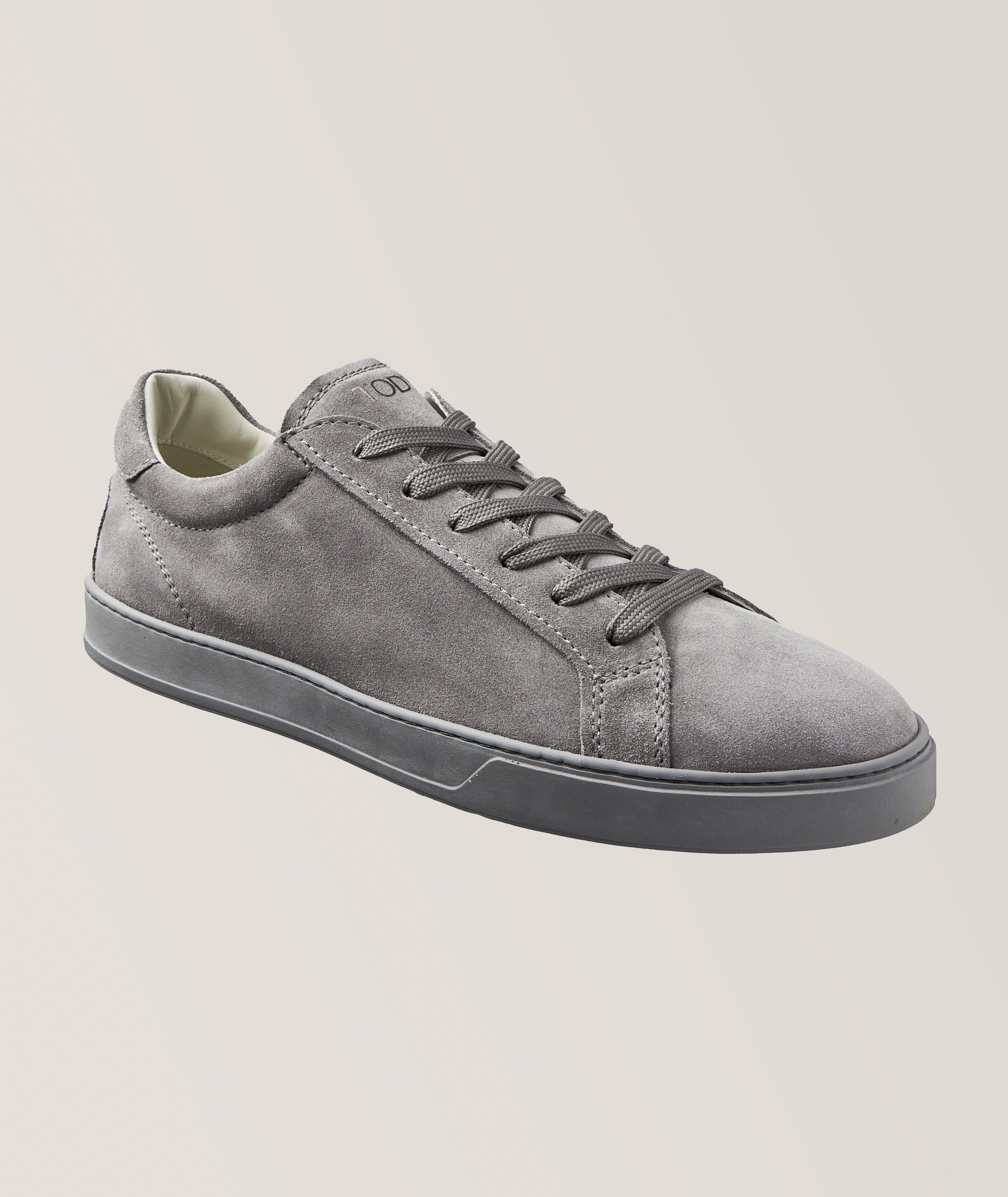 Tod's Chaussure Sport En Suède En Gris , Taille Homme 9