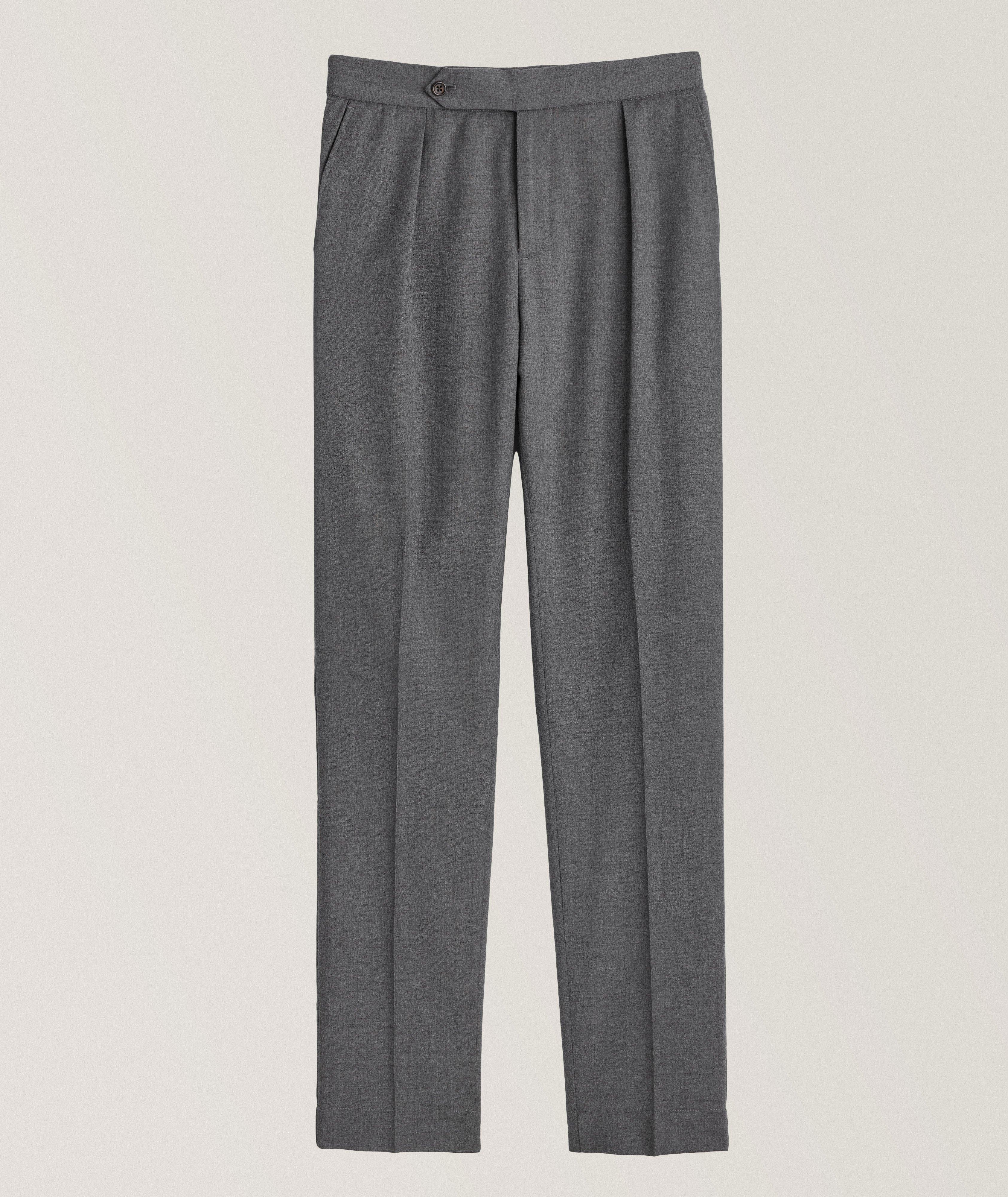 Flannel Wool-Blend Pants image 0
