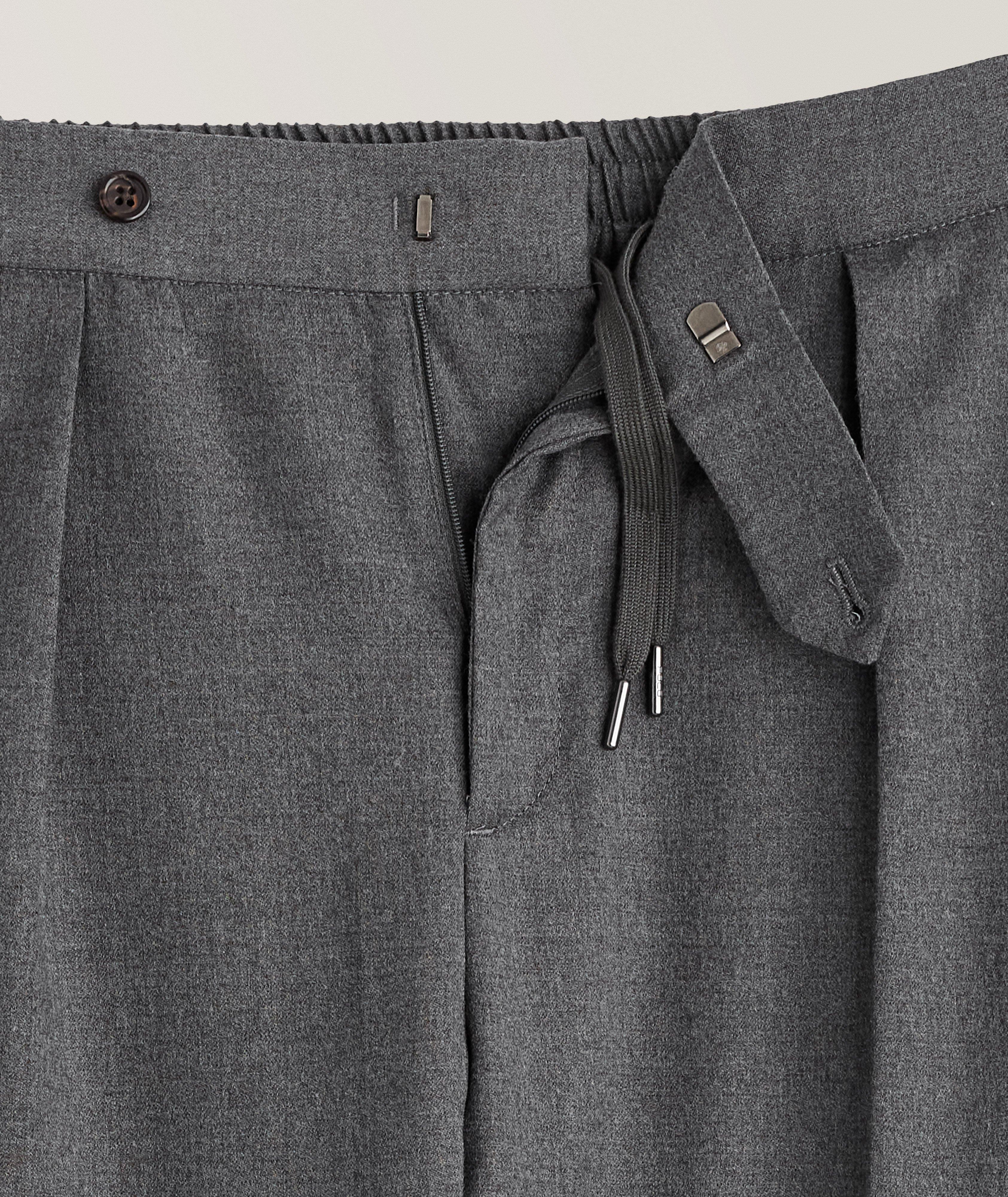 Flannel Wool-Blend Pants image 1