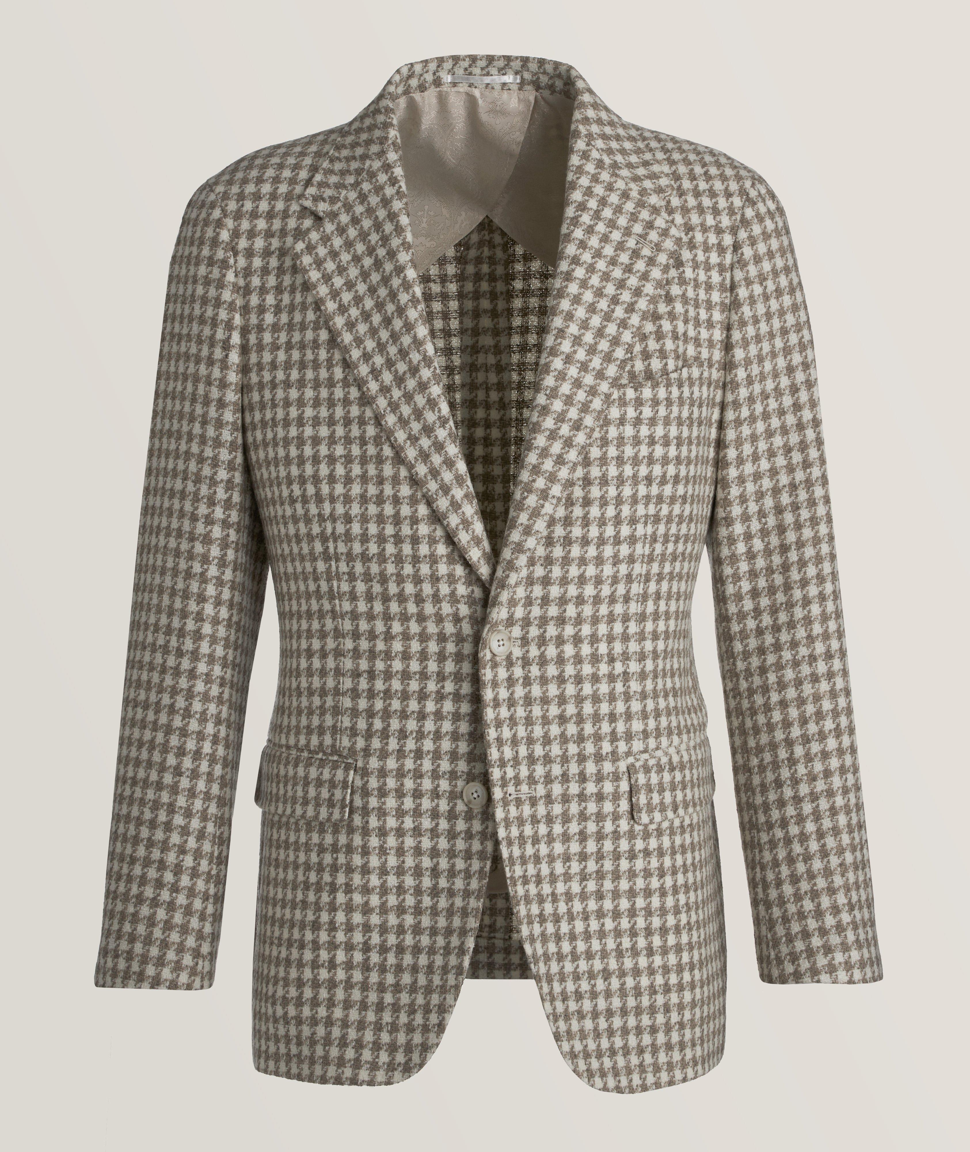 Houndstooth Virgin Wool-Blend Sport Jacket image 0