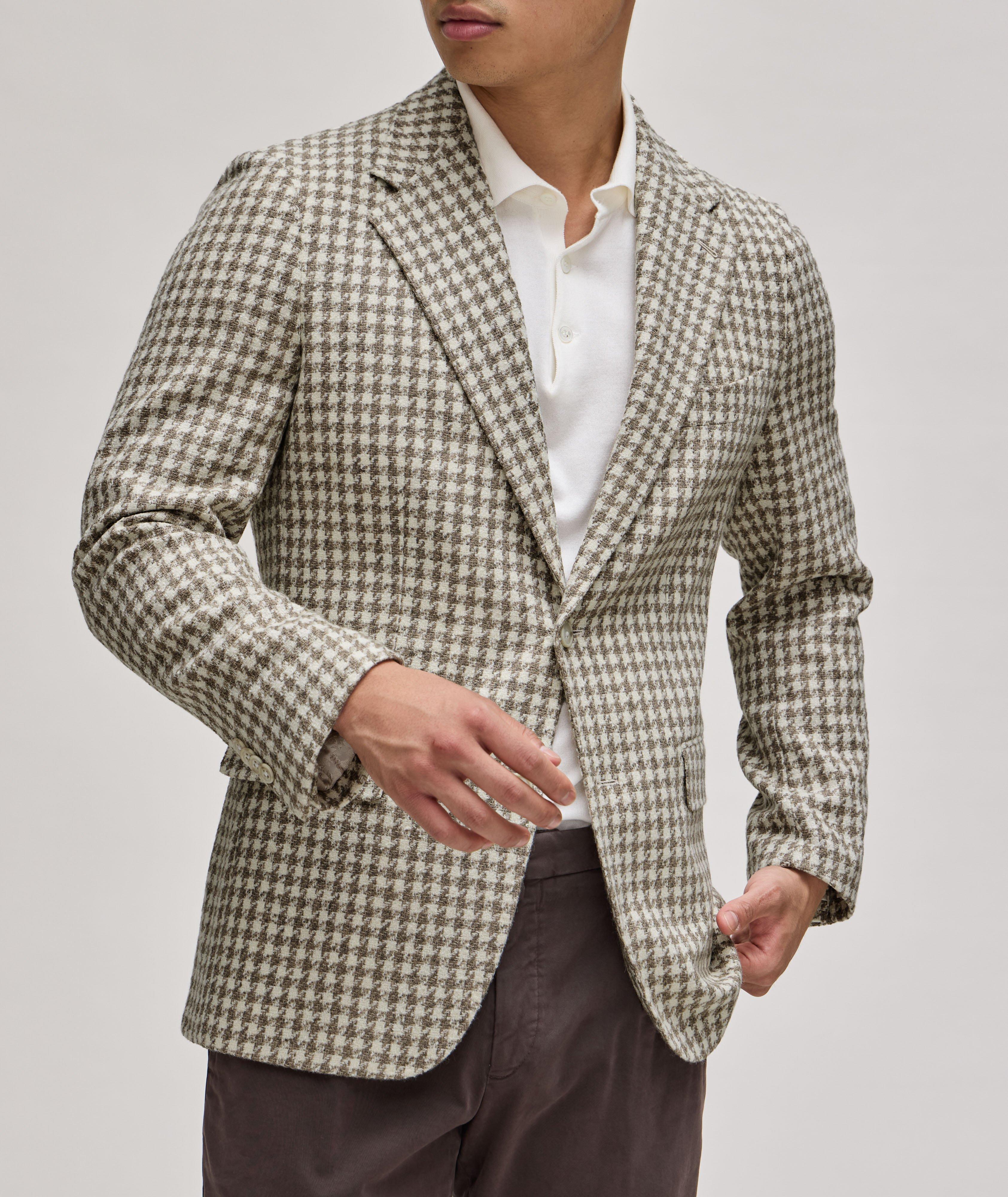 Houndstooth Virgin Wool-Blend Sport Jacket image 1