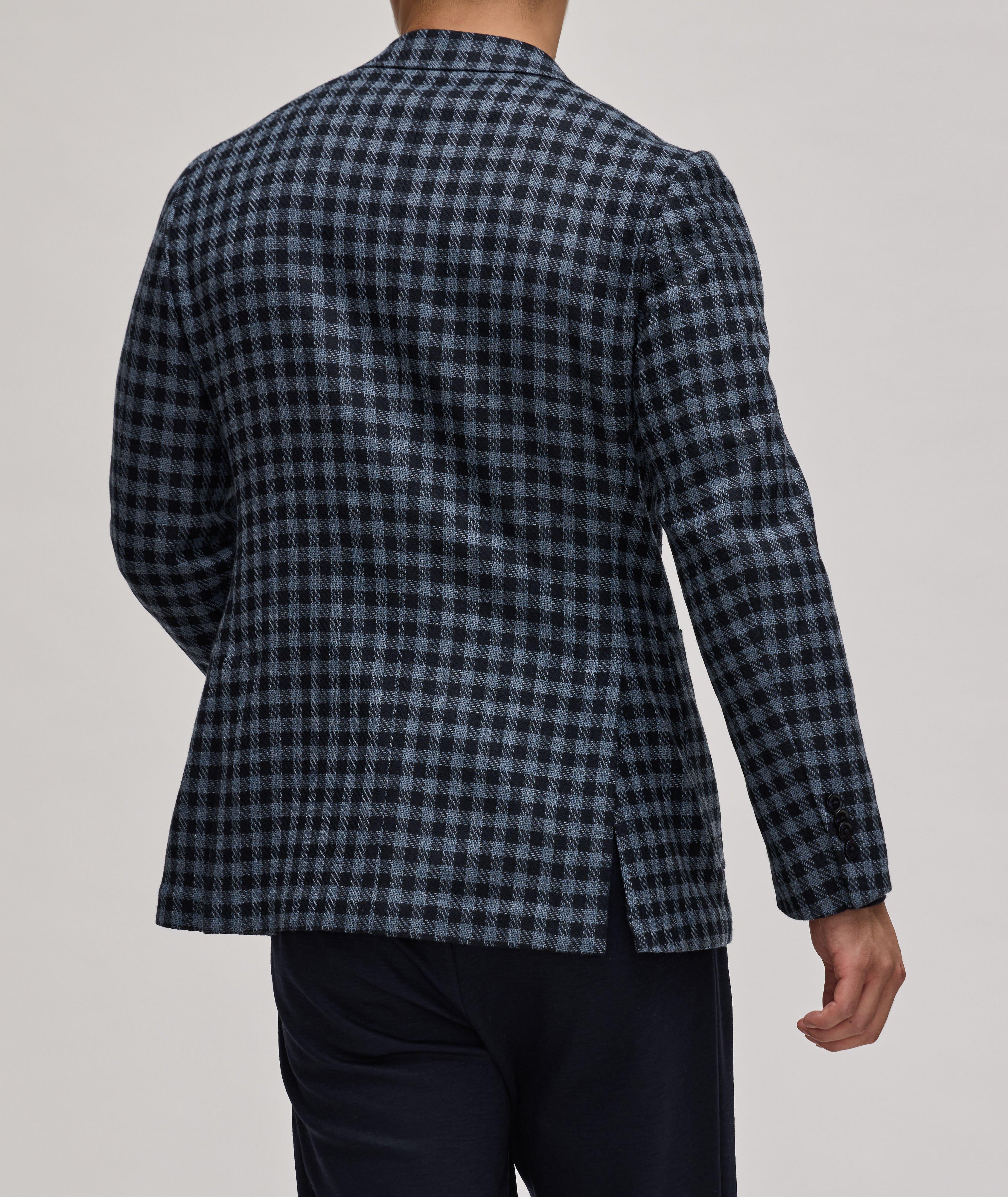 Checkered Wool Silk Sport Jacket image 2