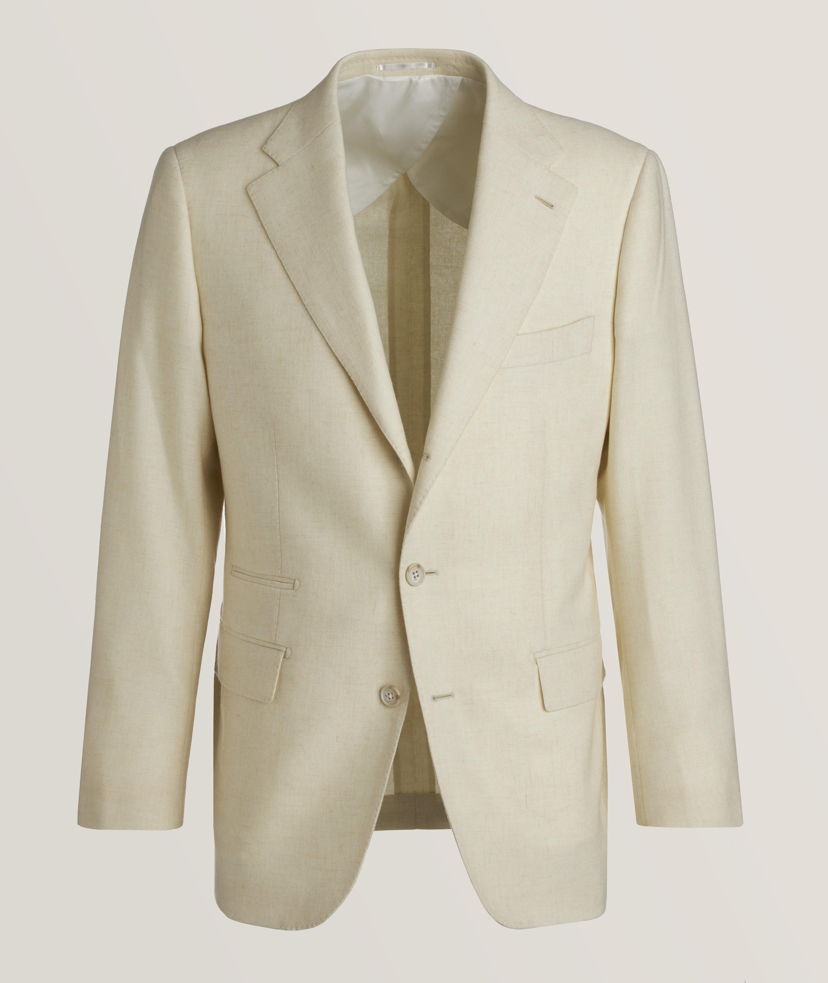 Virgin Wool-Silk Twill Sport Jacket image 0
