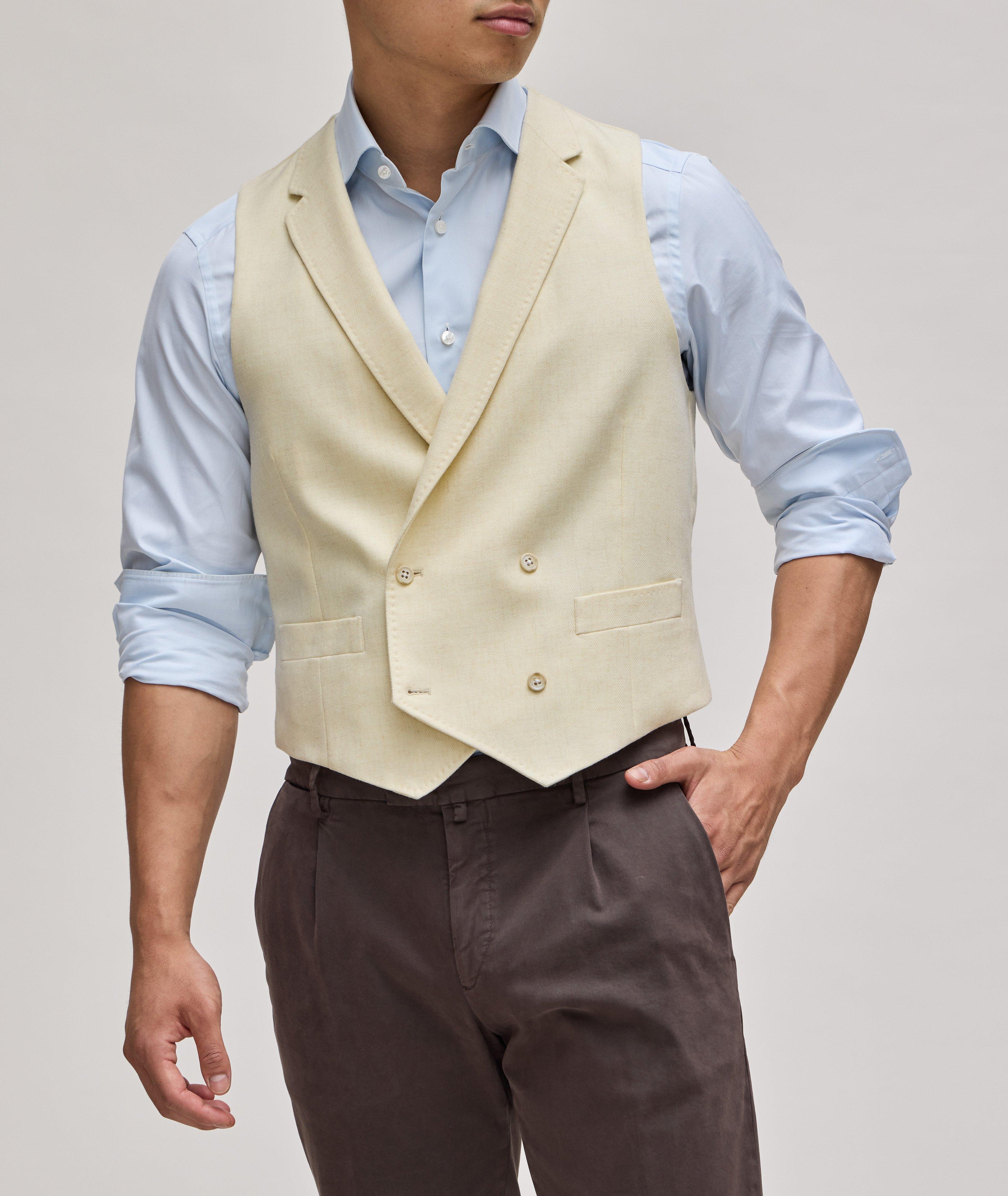 Wool-Blend Twill Waistcoat image 1