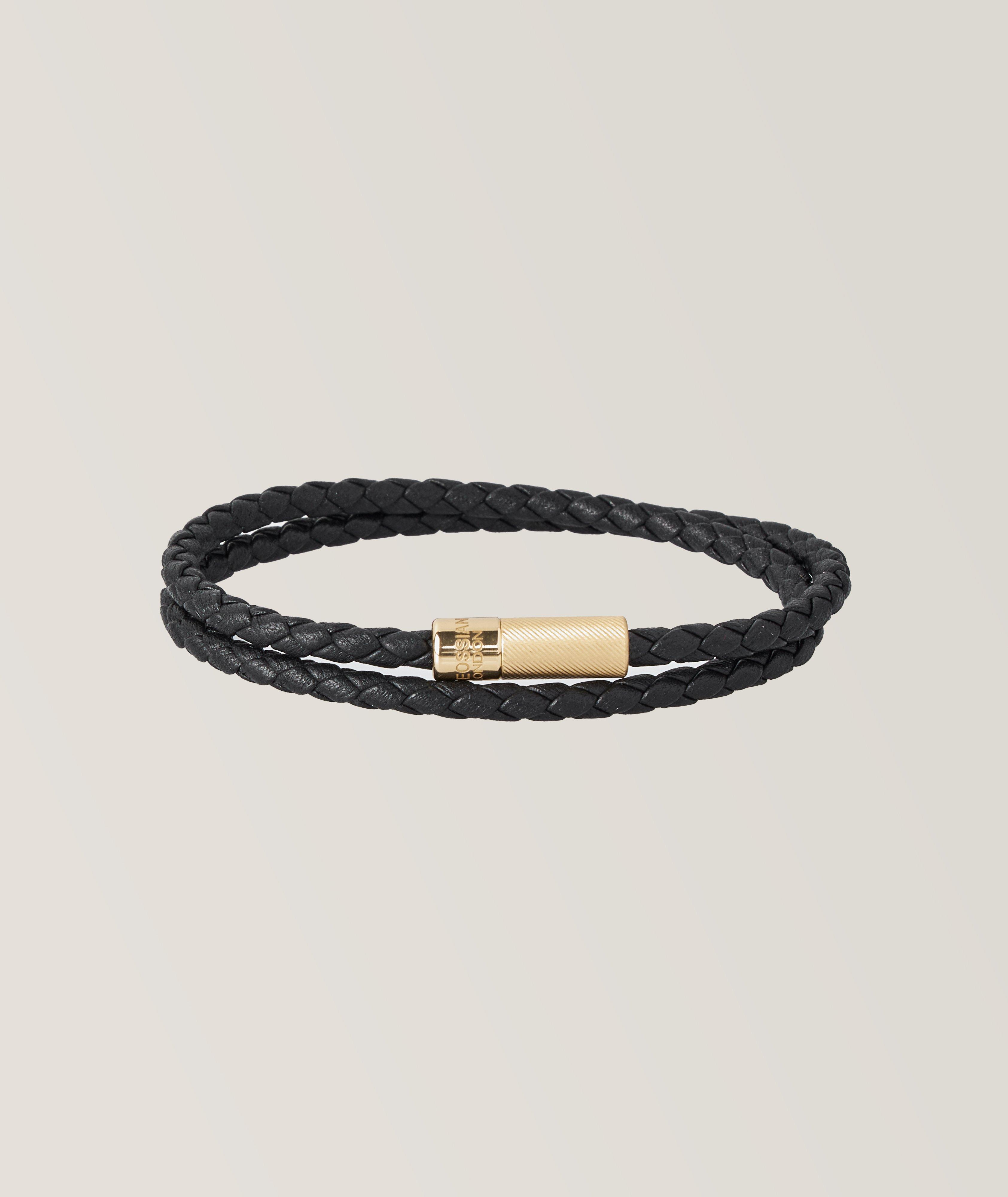 Pop Rigato Double Wrap Leather Bracelet