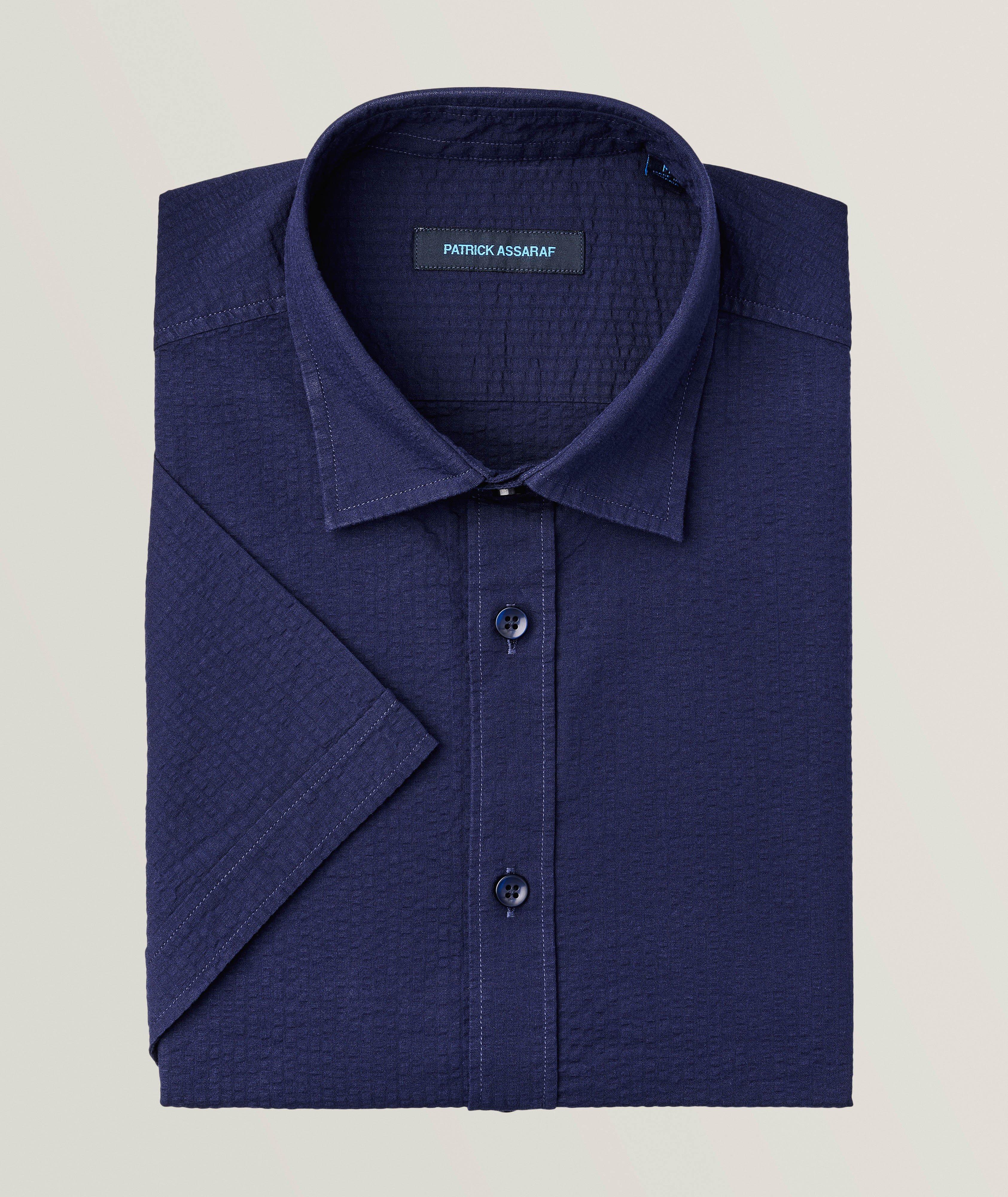 Seersucker Cotton Sport Shirt  image 0
