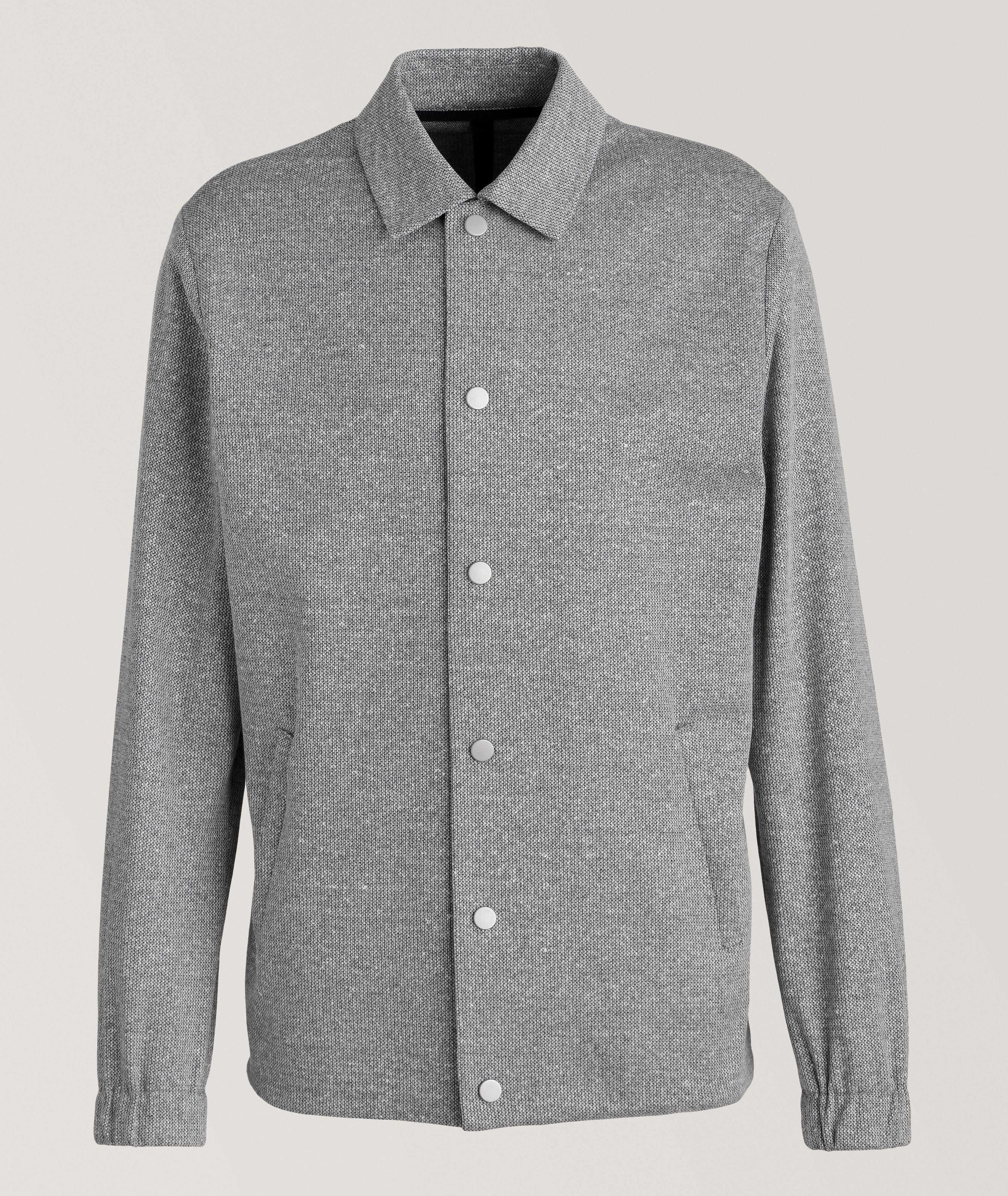 Mélange Linen-Cotton Coach Jacket  image 0