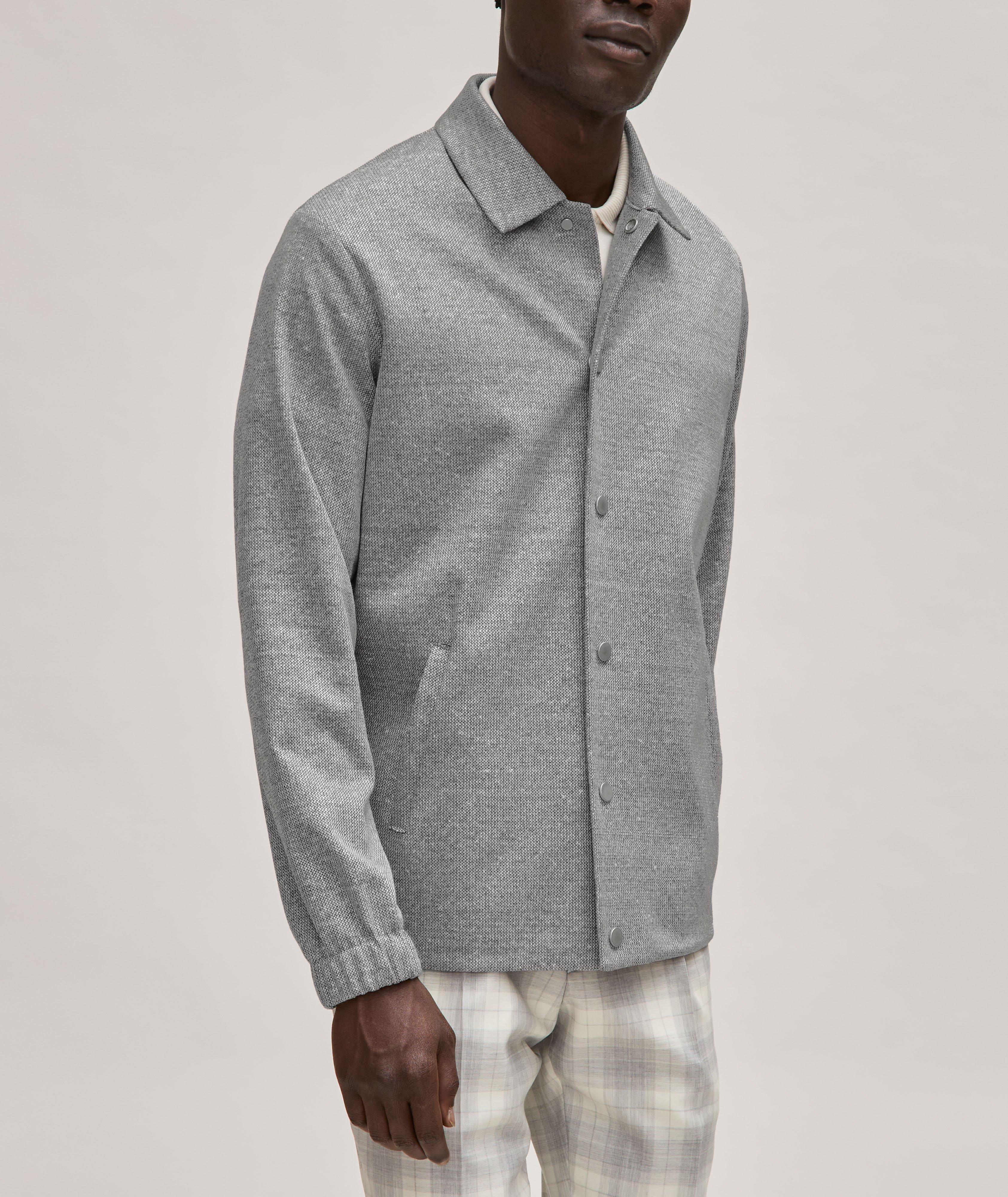 Mélange Linen-Cotton Coach Jacket  image 1
