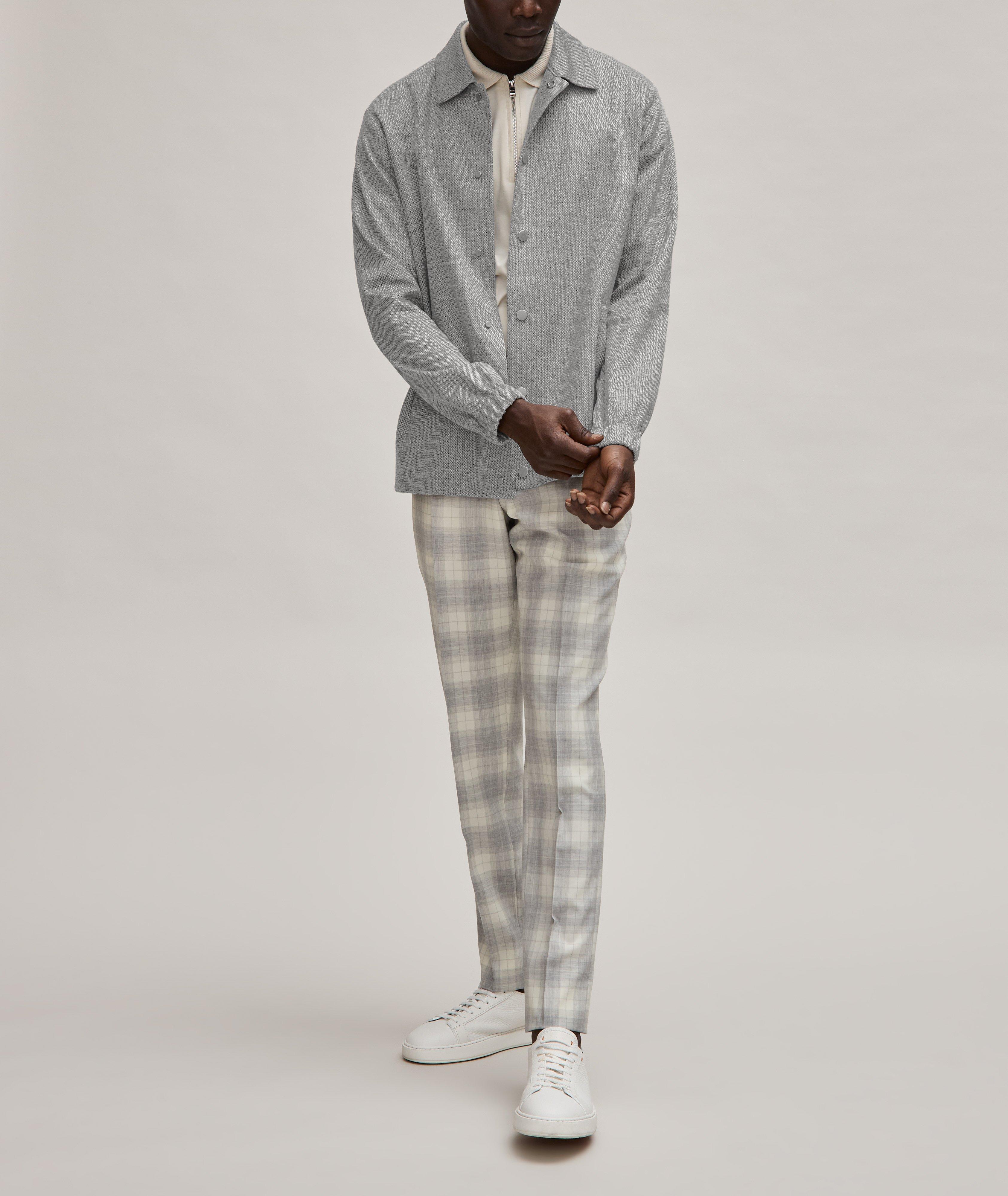 Mélange Linen-Cotton Coach Jacket  image 3
