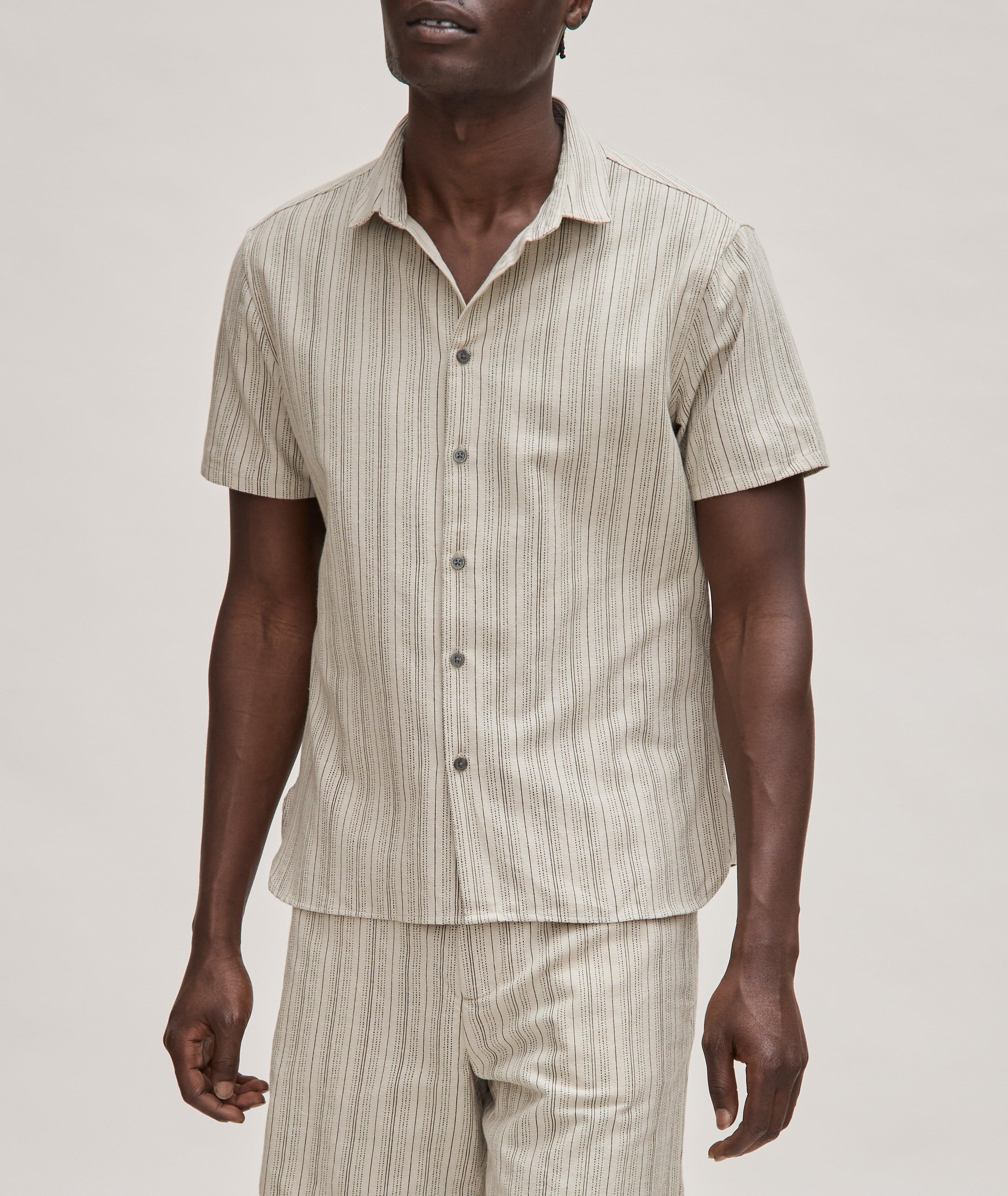 Stitch Pinstripe Cotton-Blend Shirt  image 1
