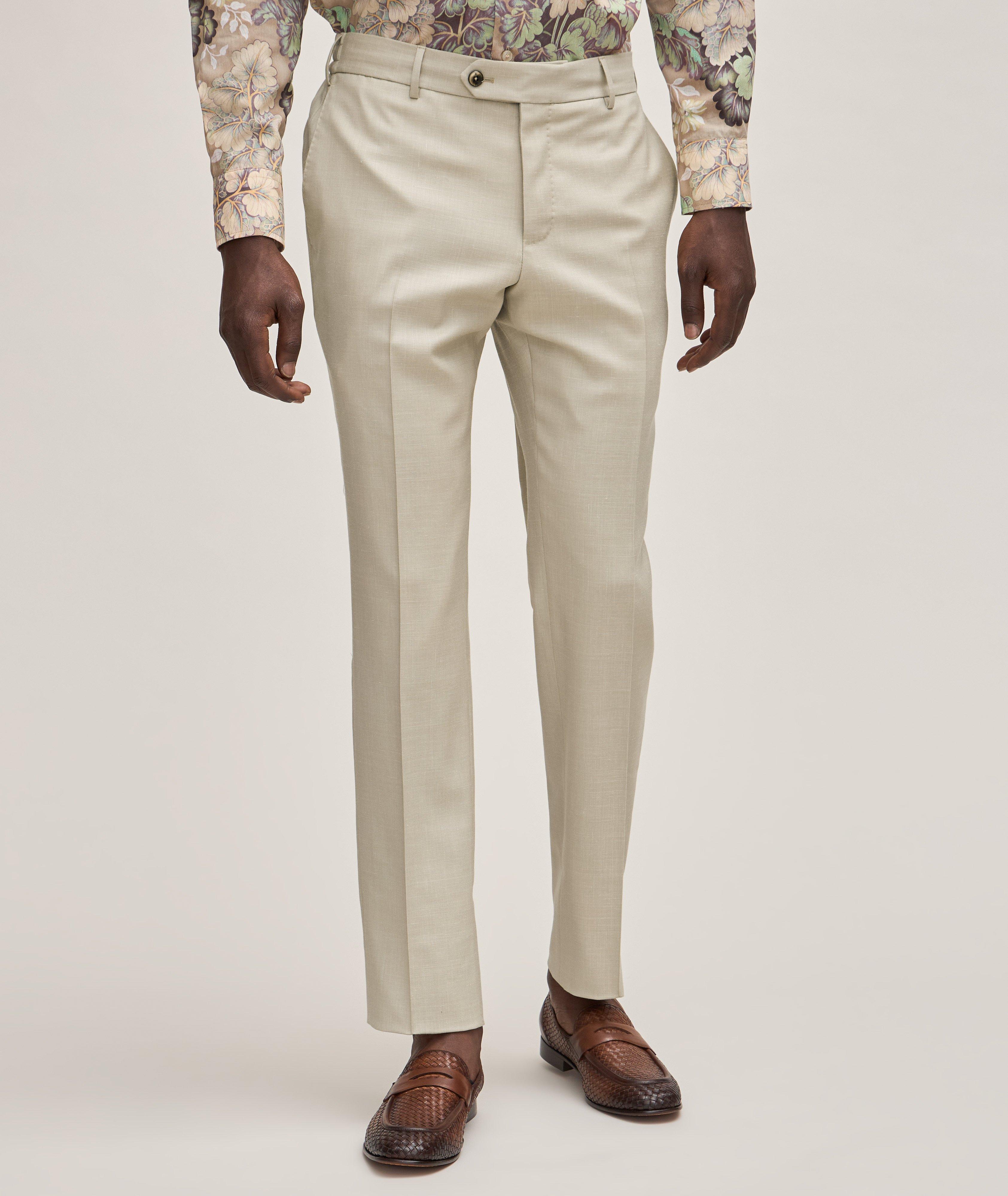 Stretch-Virgin Wool Blend Pants  image 1